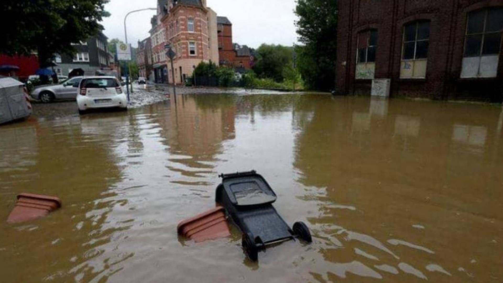 من الفيضانات في ألمانيا