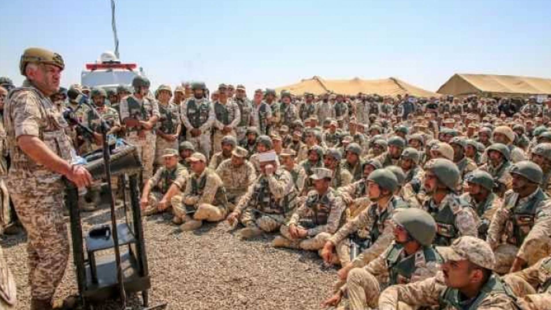 رئيس هيئة الأركان يتابع مجريات التمرين التعبوي عرين الأسود