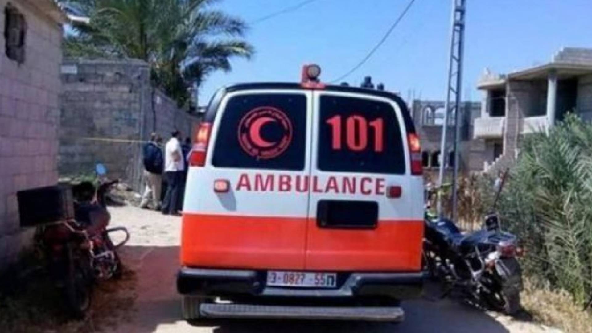 مركبة إسعاف فلسطينية