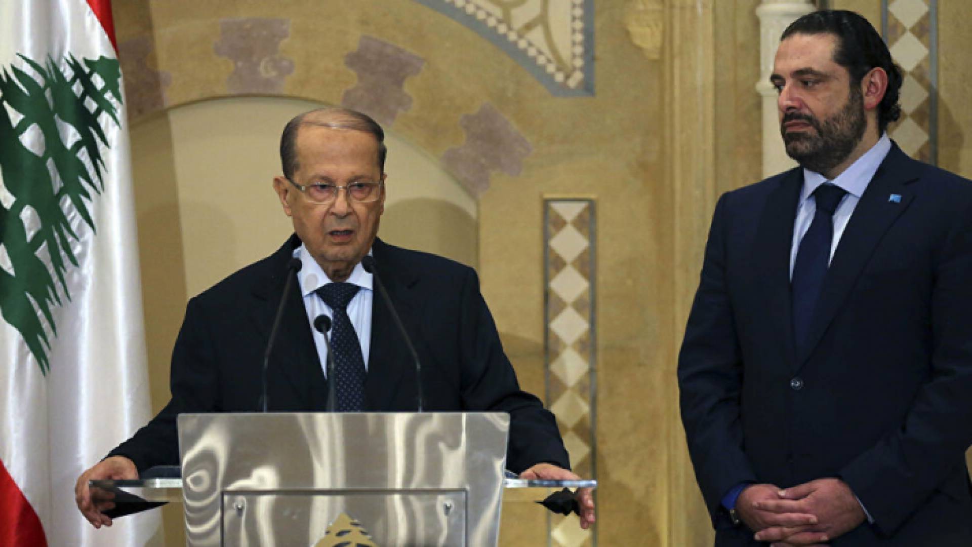 الرئيس اللبناني ميشال عون ورئيس الوزراء السابق سعد الحريري - أرشيفية