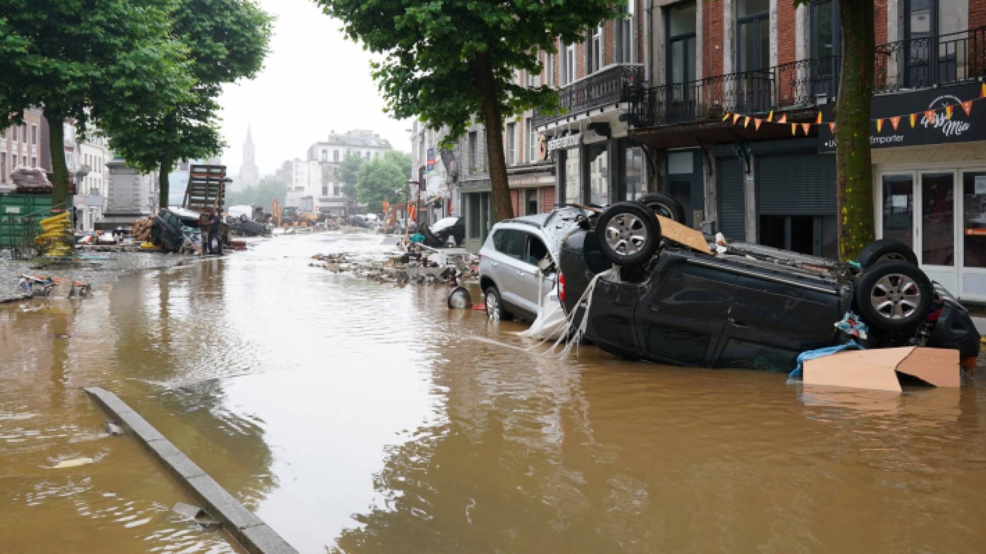 فيضانات غير مسبوقة في بلجيكا