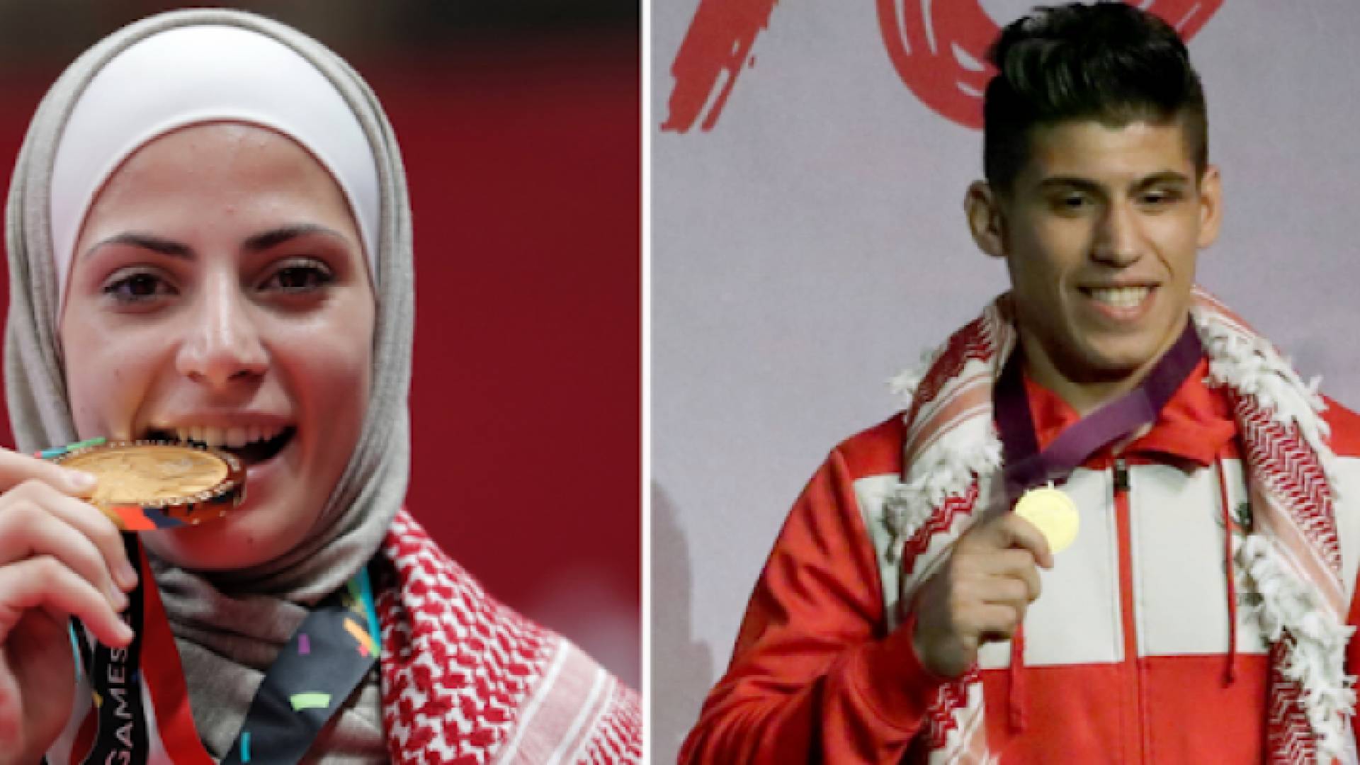 اللاعبان زياد عشيش وجوليانا الصادق - أرشيفية