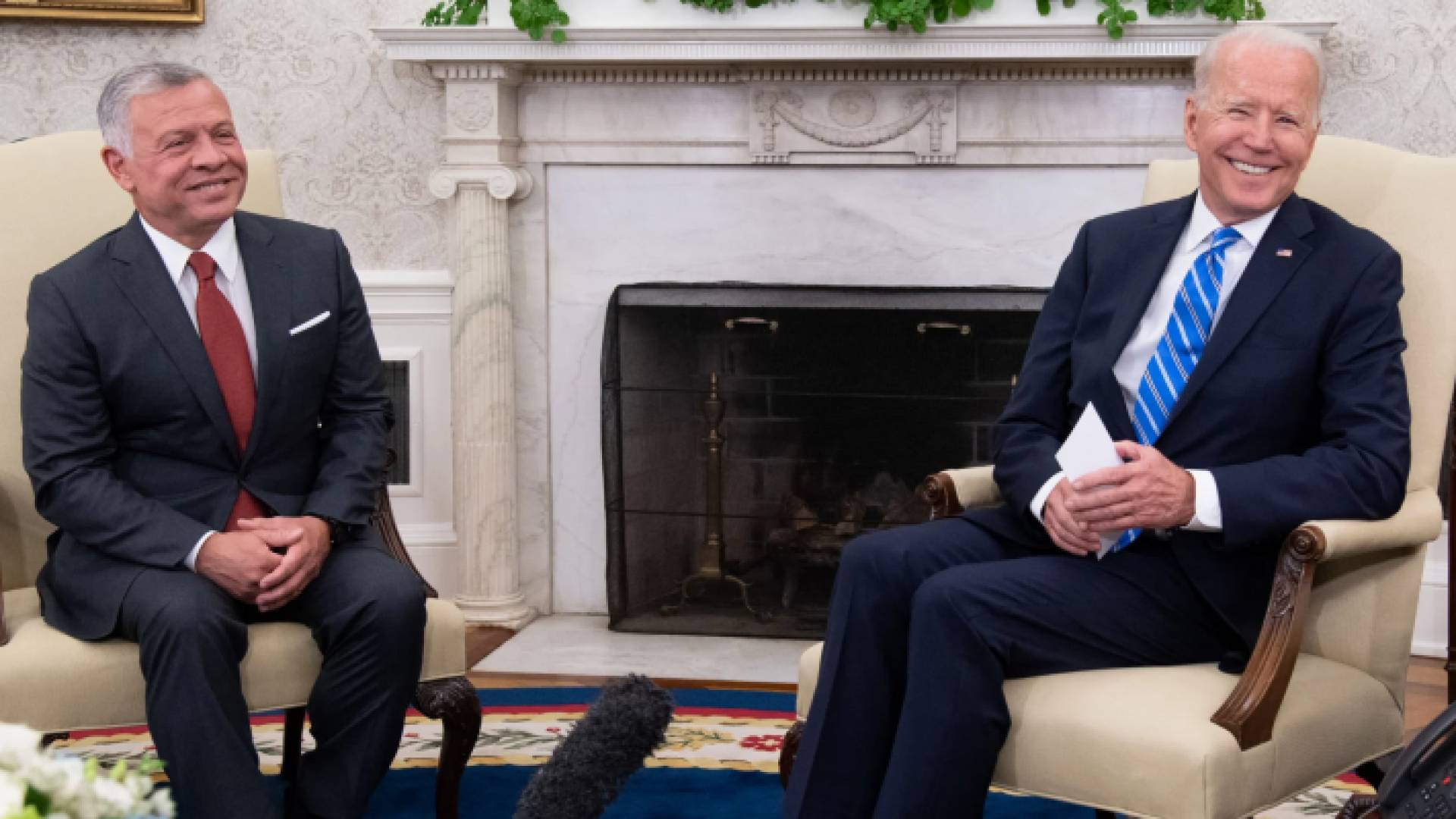 الملك عبدالله الثاني وجو بايدن