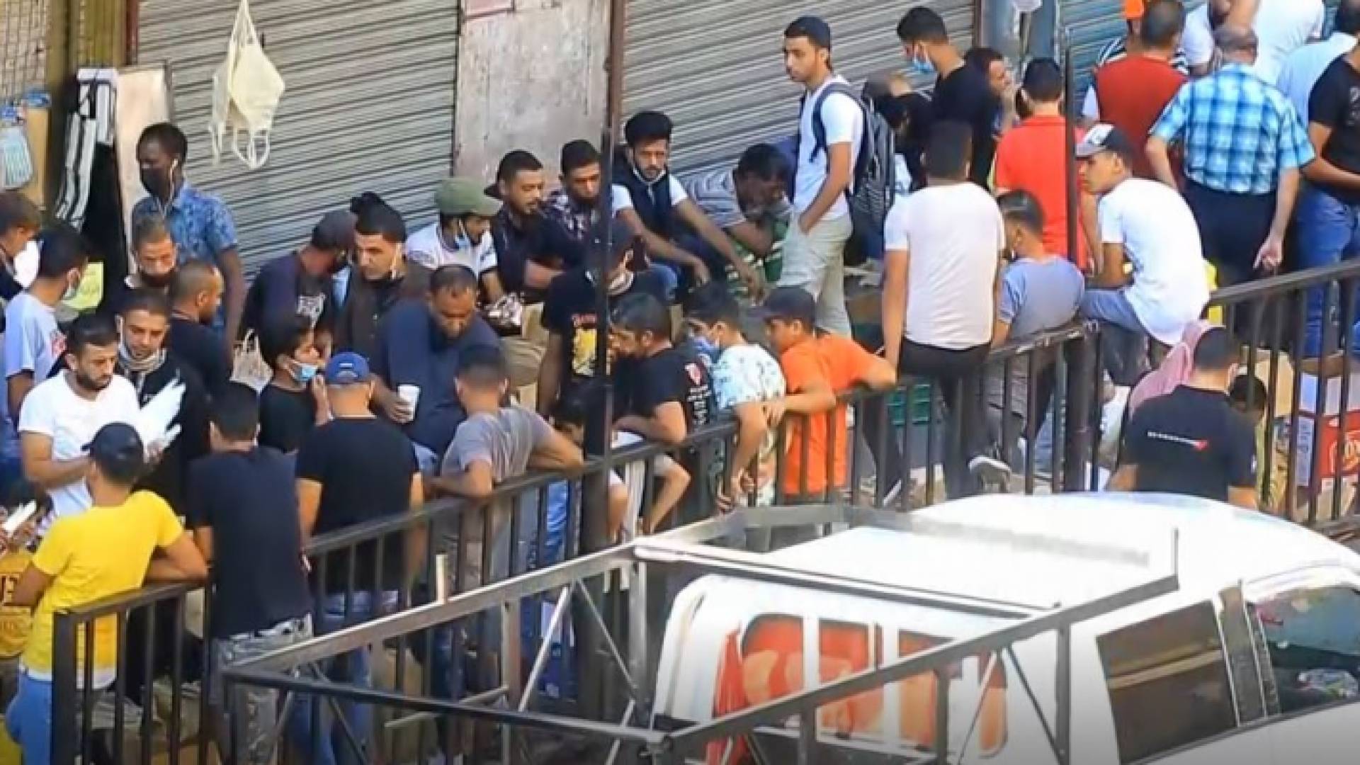 تجمعات في وسط البلد بالعاصمة عمان الجمعة