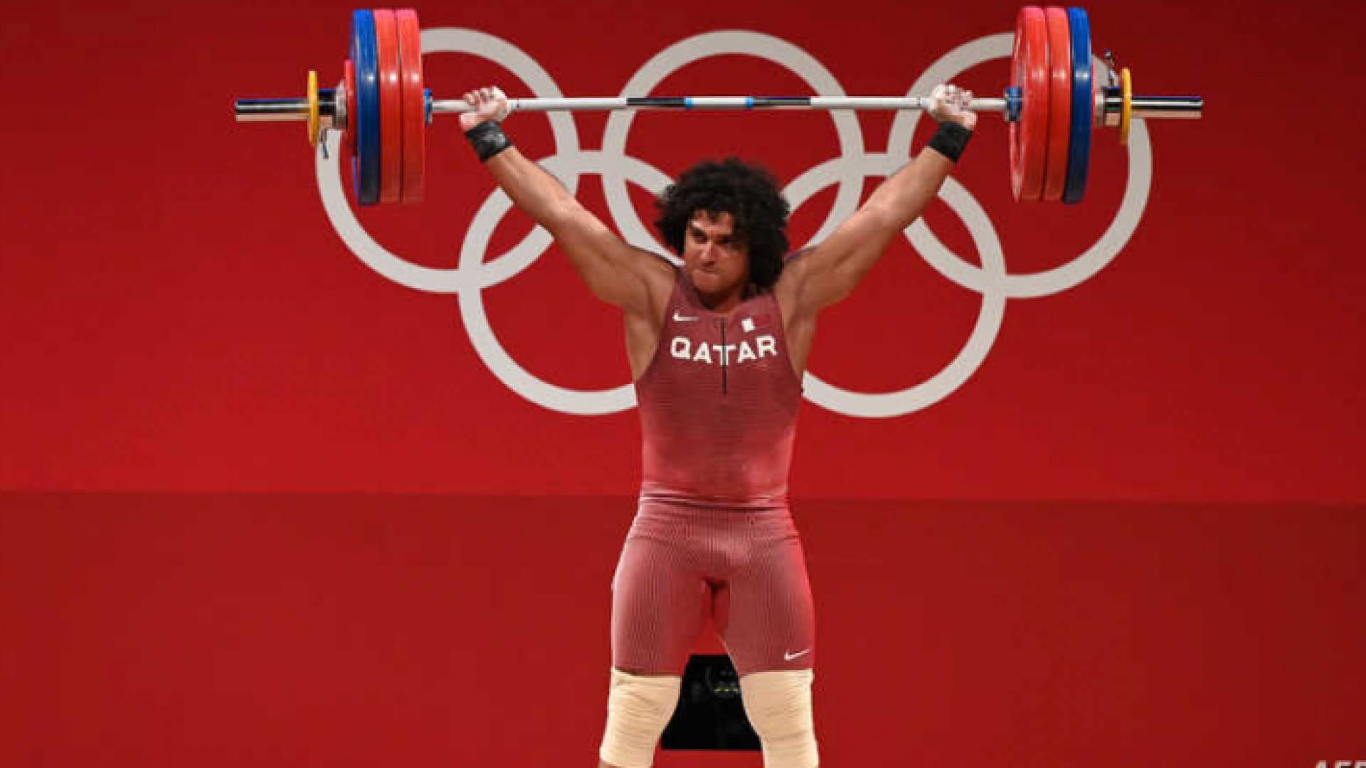 حسونة تمكن من تسجيل رقم قياسي أولمبي في فعالية رفع الأثقال للرجال فئة 96 كغم