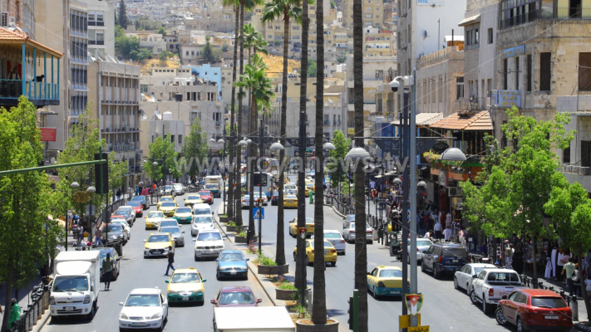 صورة من وسط البلد في العاصمة عمان