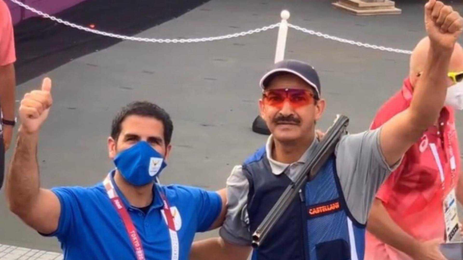 البطل الكويتي الرامي الأولمبي عبدالله الطرقي