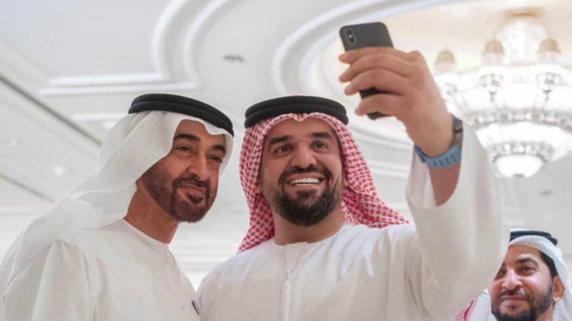 حسين الجسمي والشيخ محمد بن زايد