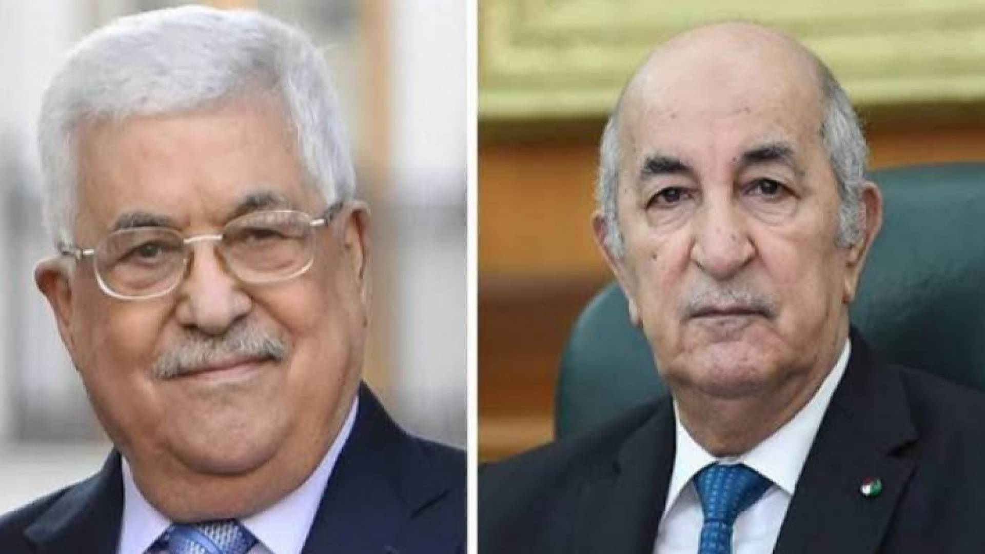 الرئيسان الجزائري والفلسطيني