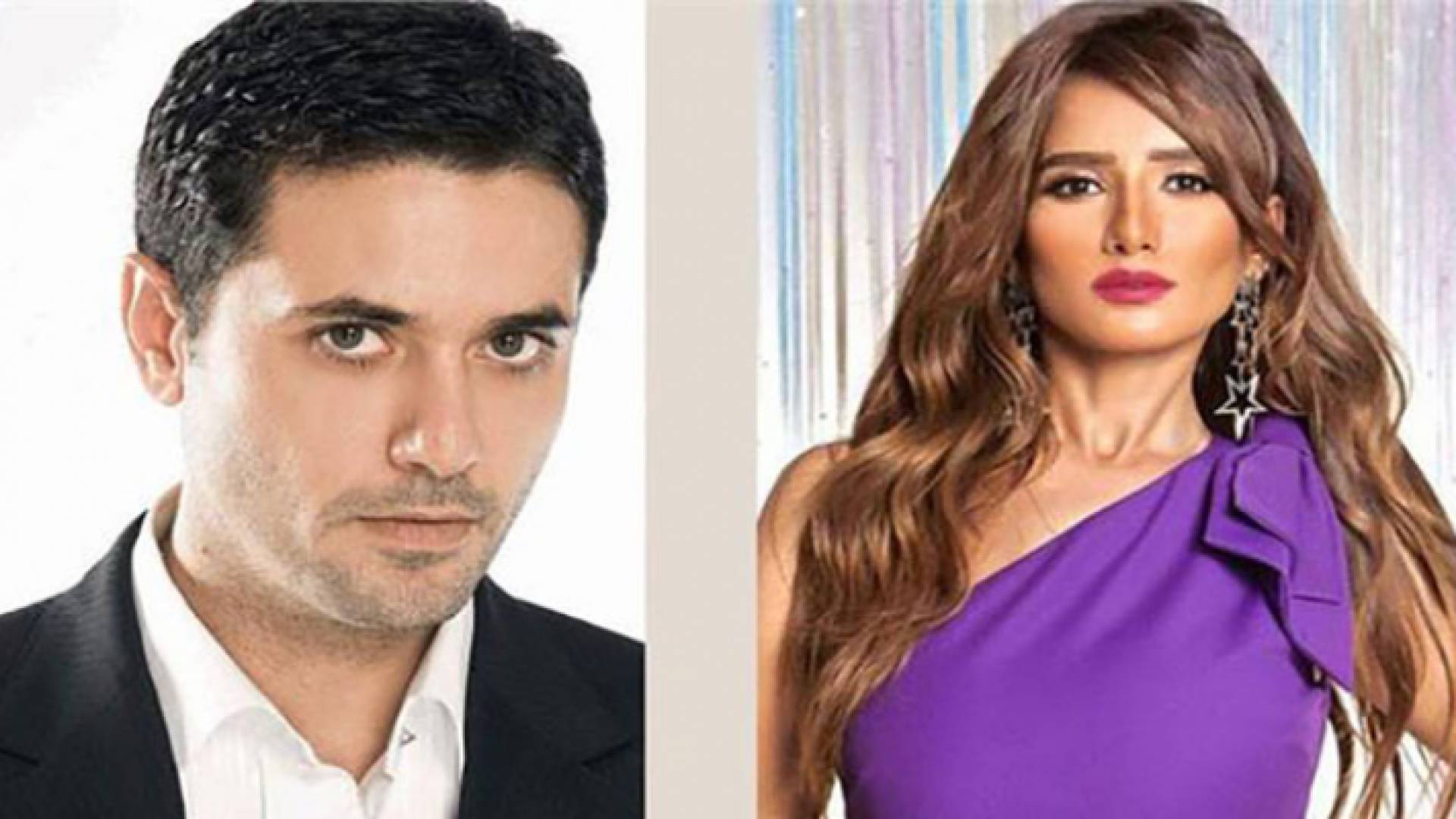 الفنانة زينة وأحمد عز