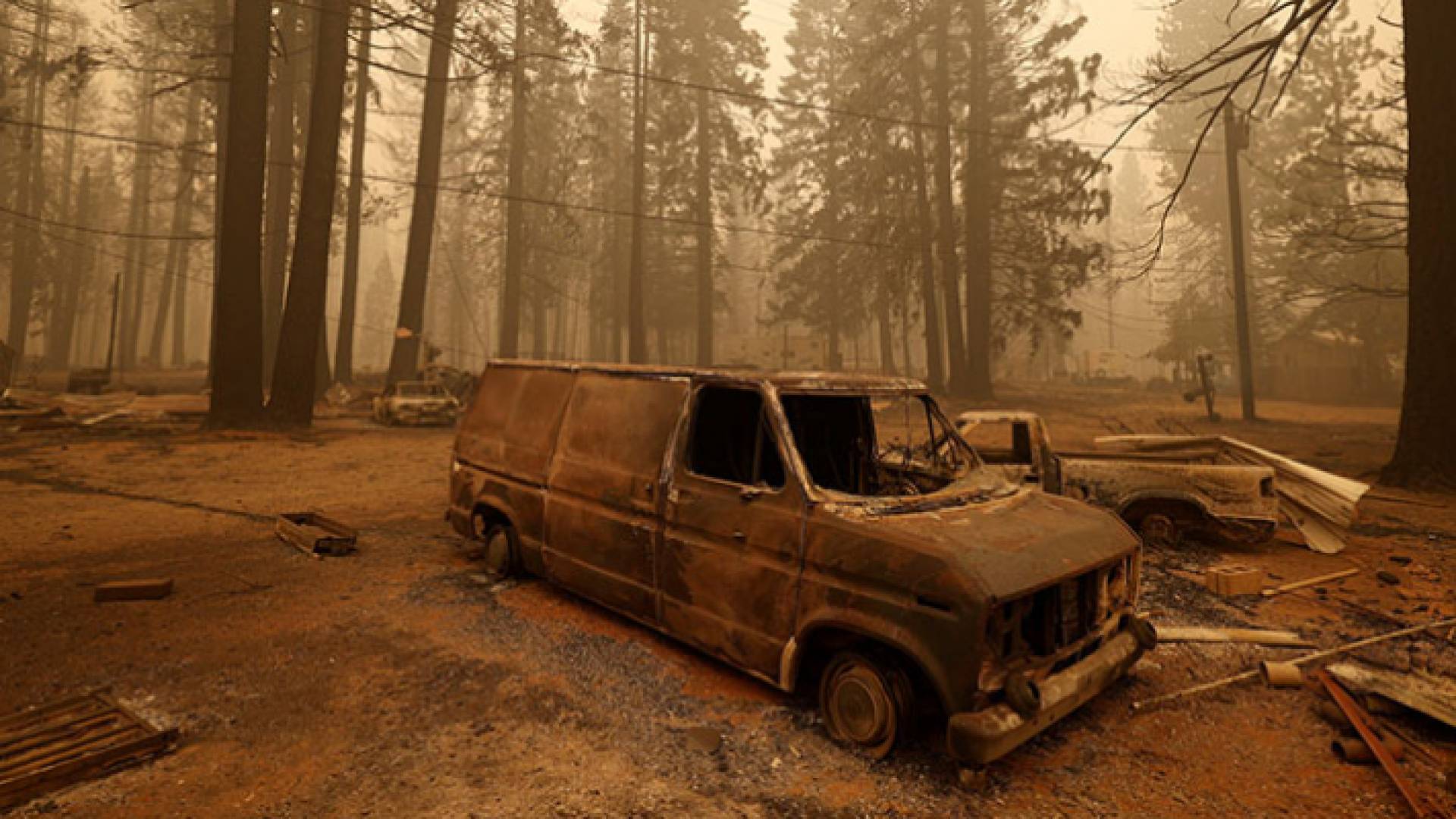 الحرائق في غابات كاليفورنيا