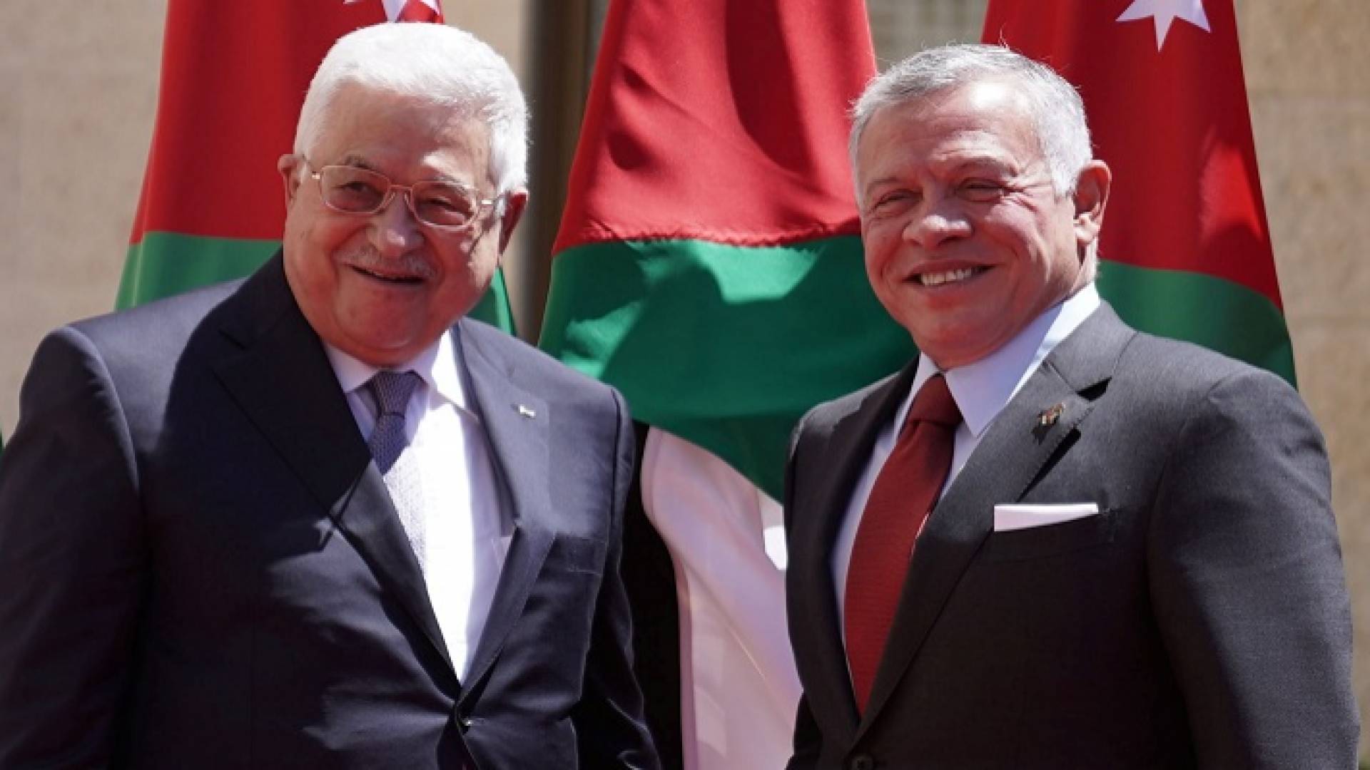 الملك عبدالله الثاني والرئيس الفلسطيني