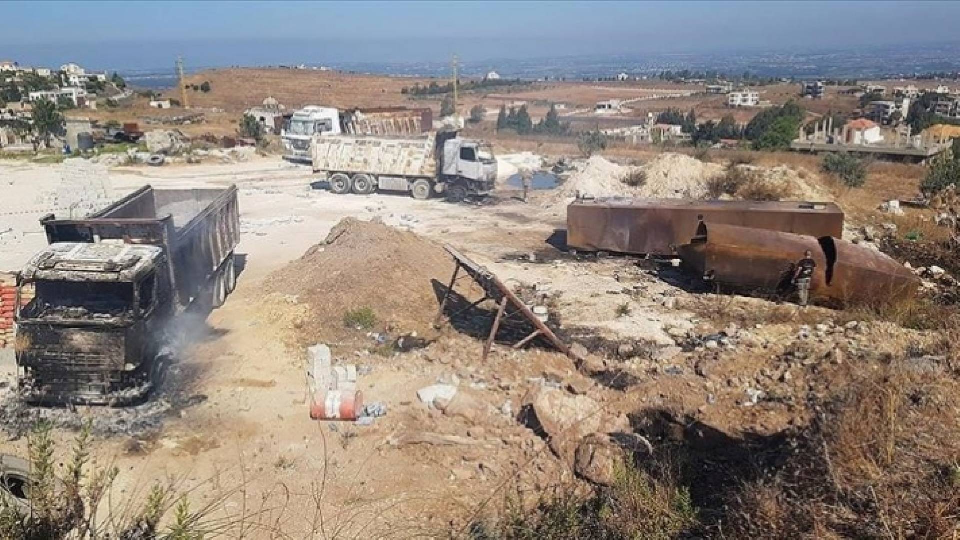 اتفجار خزان الوقود في عكار