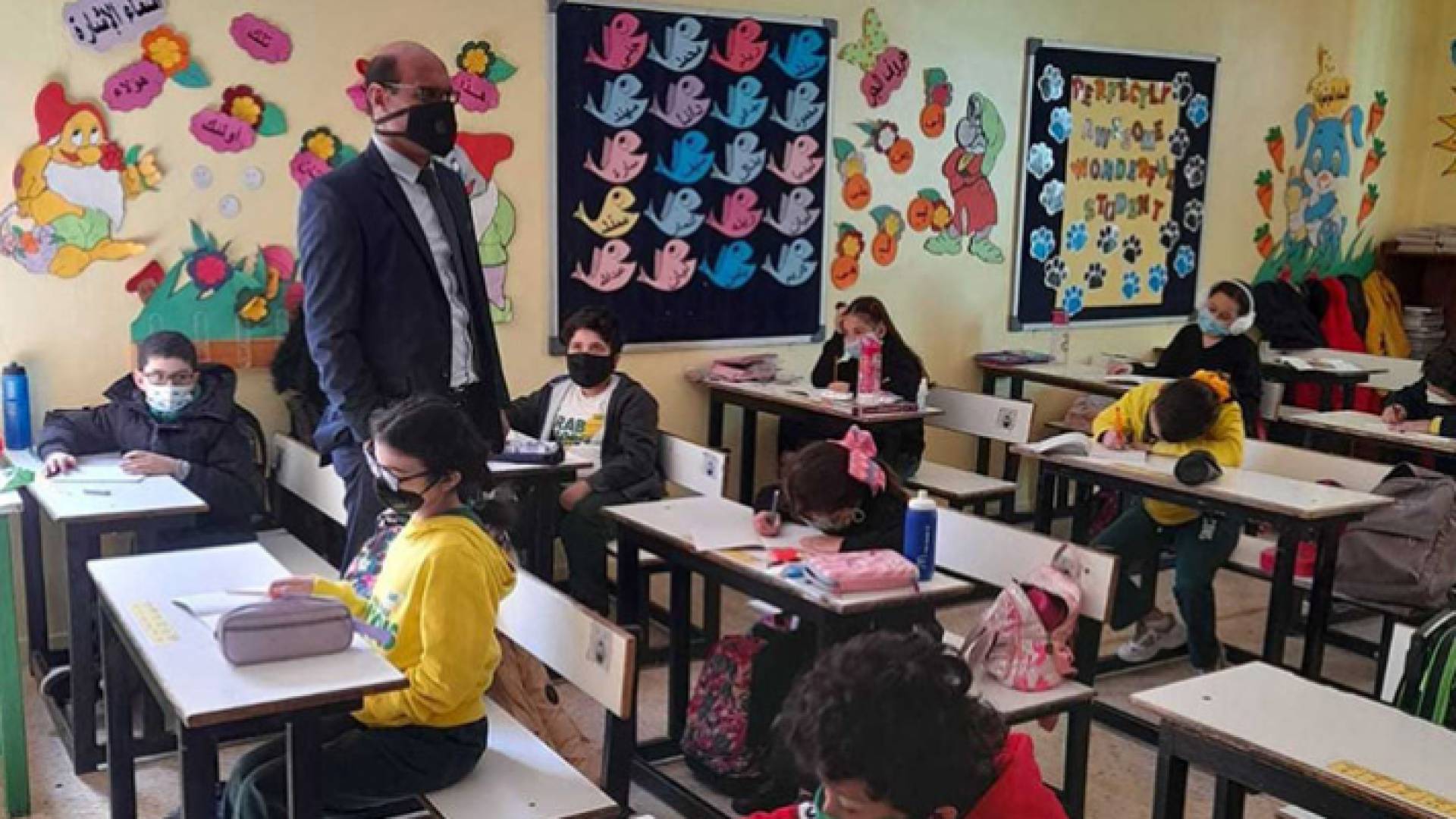 خلال جولة مدير إدارة التعليم الخاص في الوزارة فايز المعاريف على عدد من المدارس الخاصة