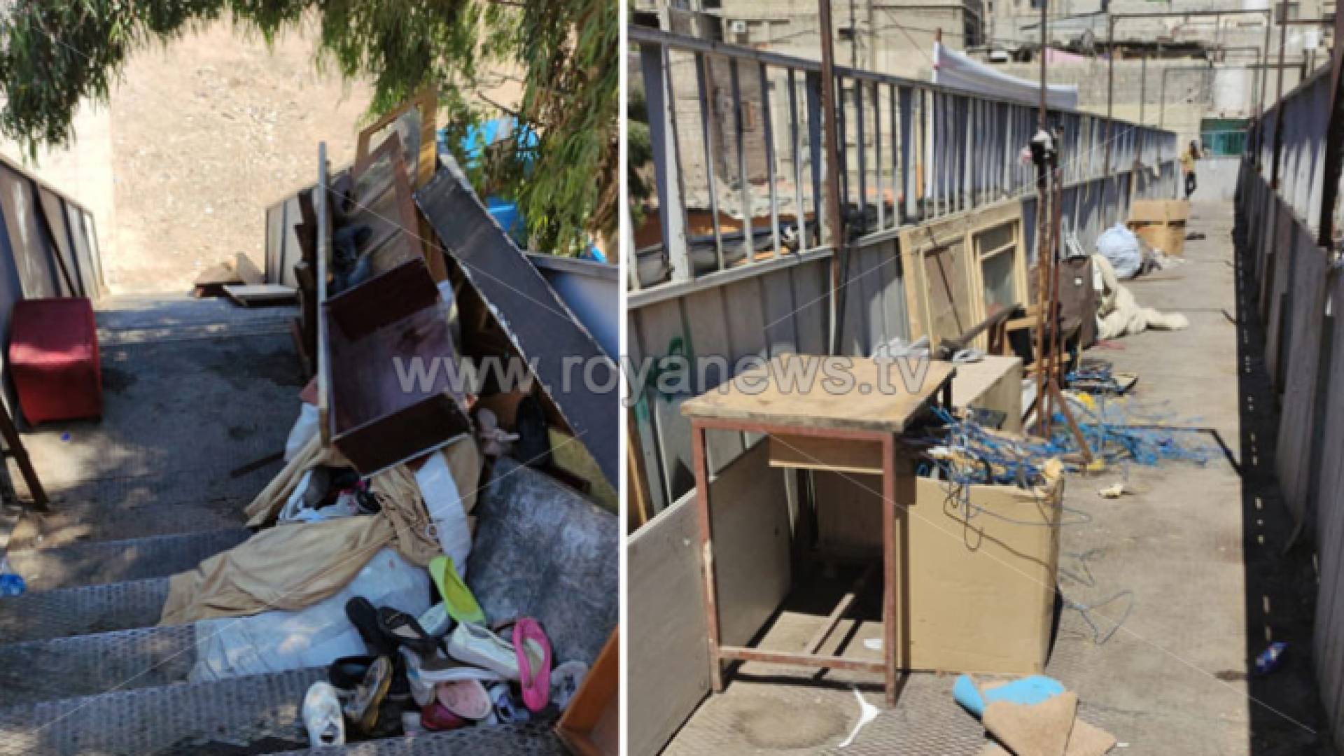 جسر المشاة في منطقة المحطة