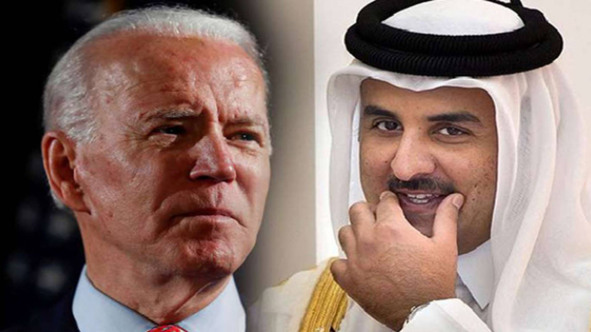 أمير دولة قطر والرئيس الأمريكي