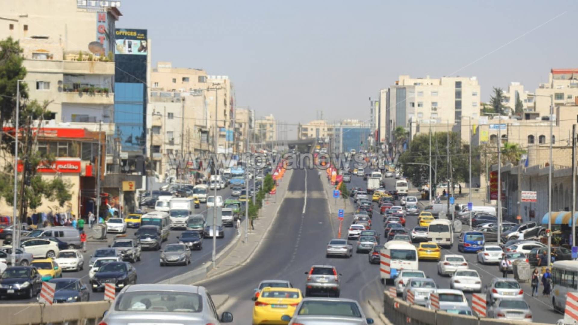 أحد شوارع العاصمة عمان