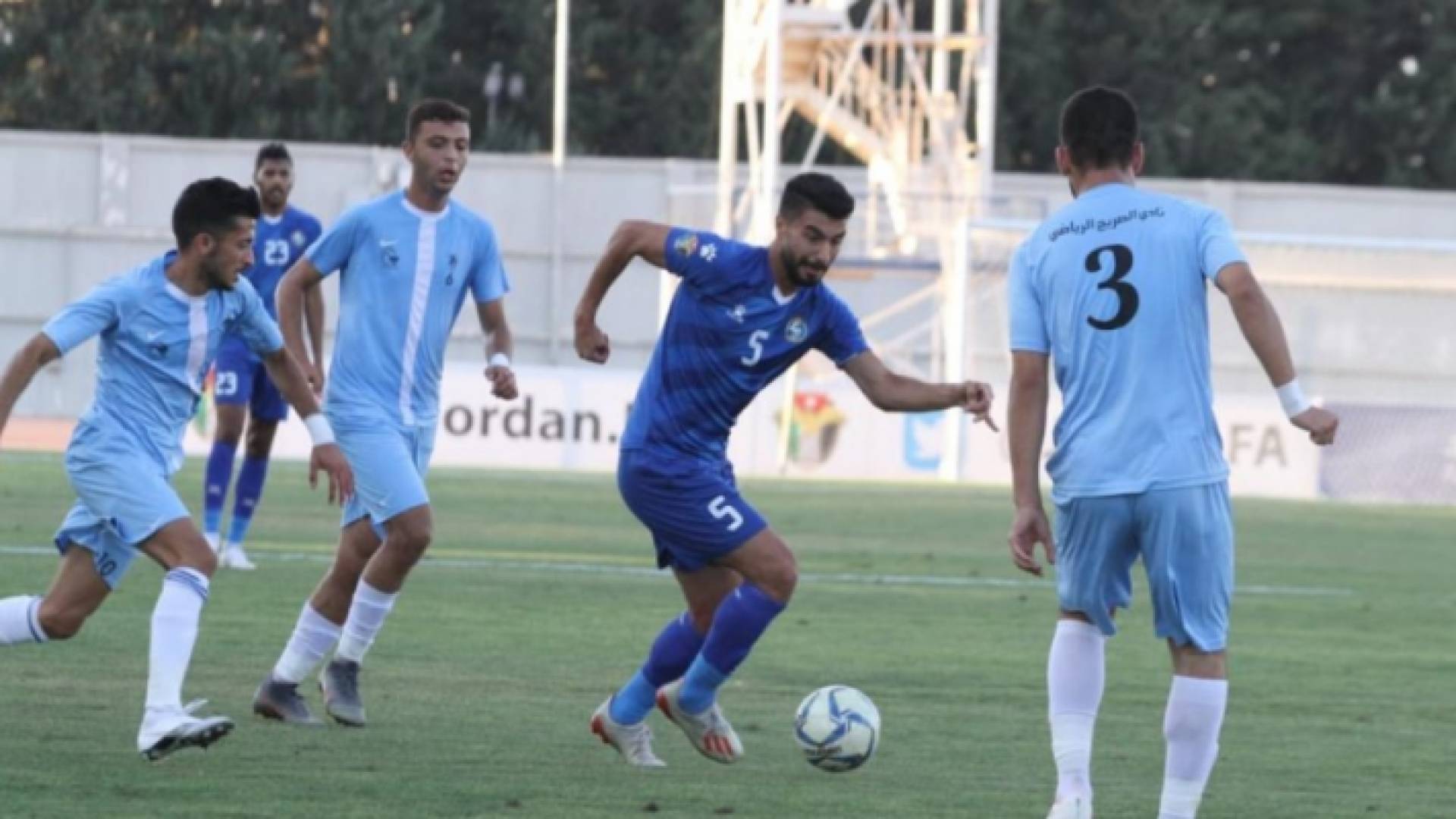 جانب من مباراة السلط والصريح في بطولة كأس الأردن