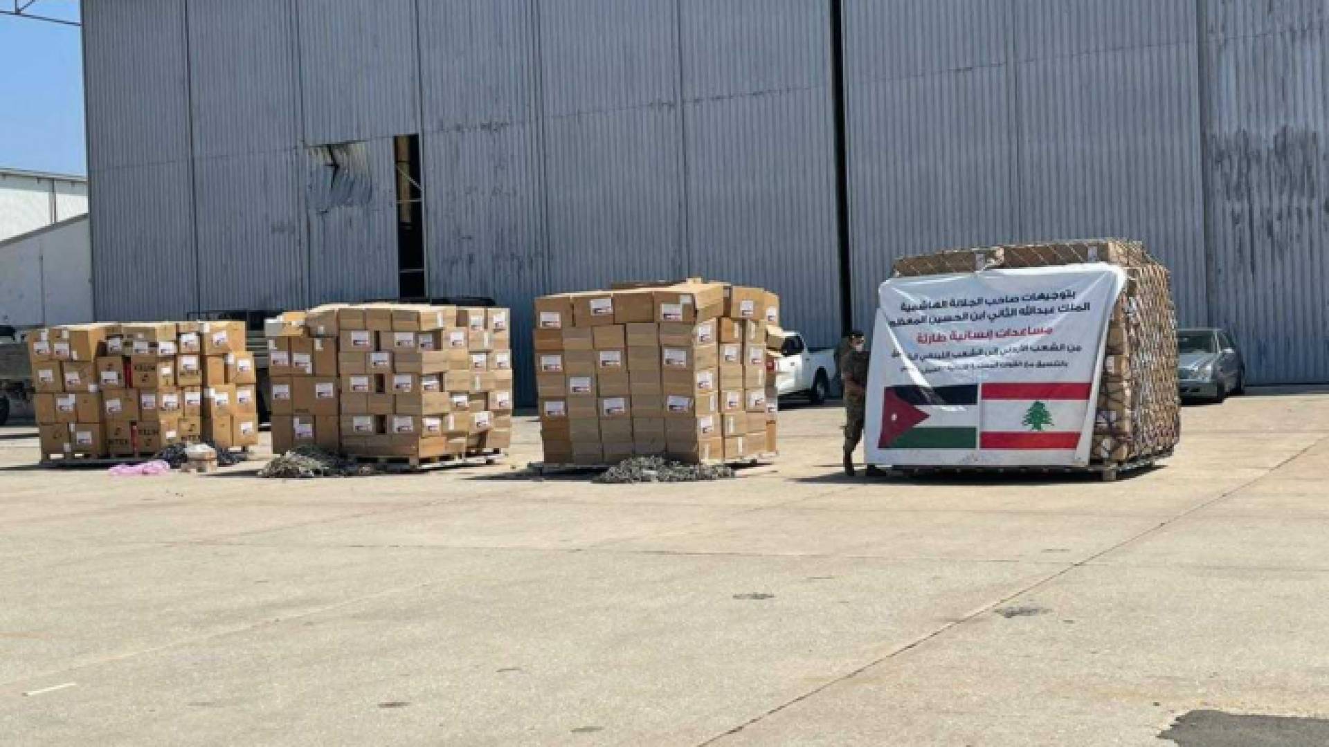 14 طناً مساعدات طبية أردنية الى لبنان