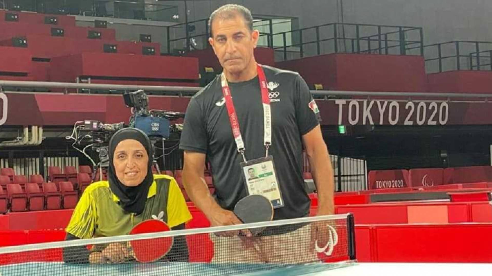 لاعبة المنتخب البارالمبي لكرة الطاولة ختام أبو عوض