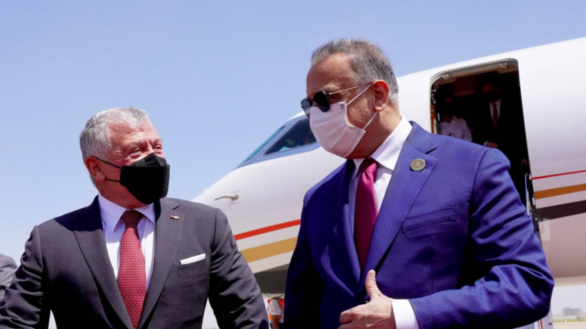 رئيس الوزراء العراقي والملك عبدالله الثاني