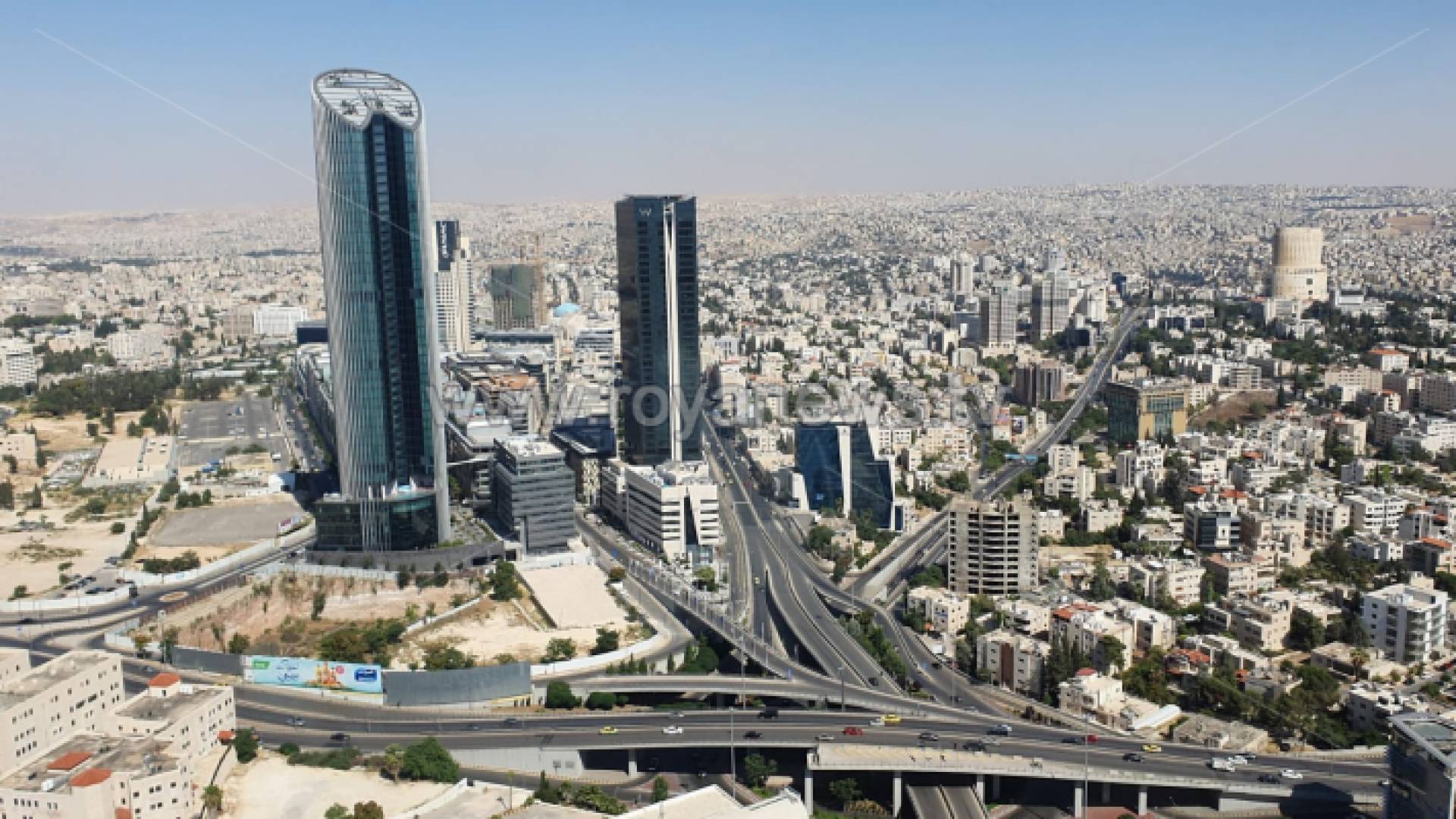 صورة جوية للعاصمة عمان