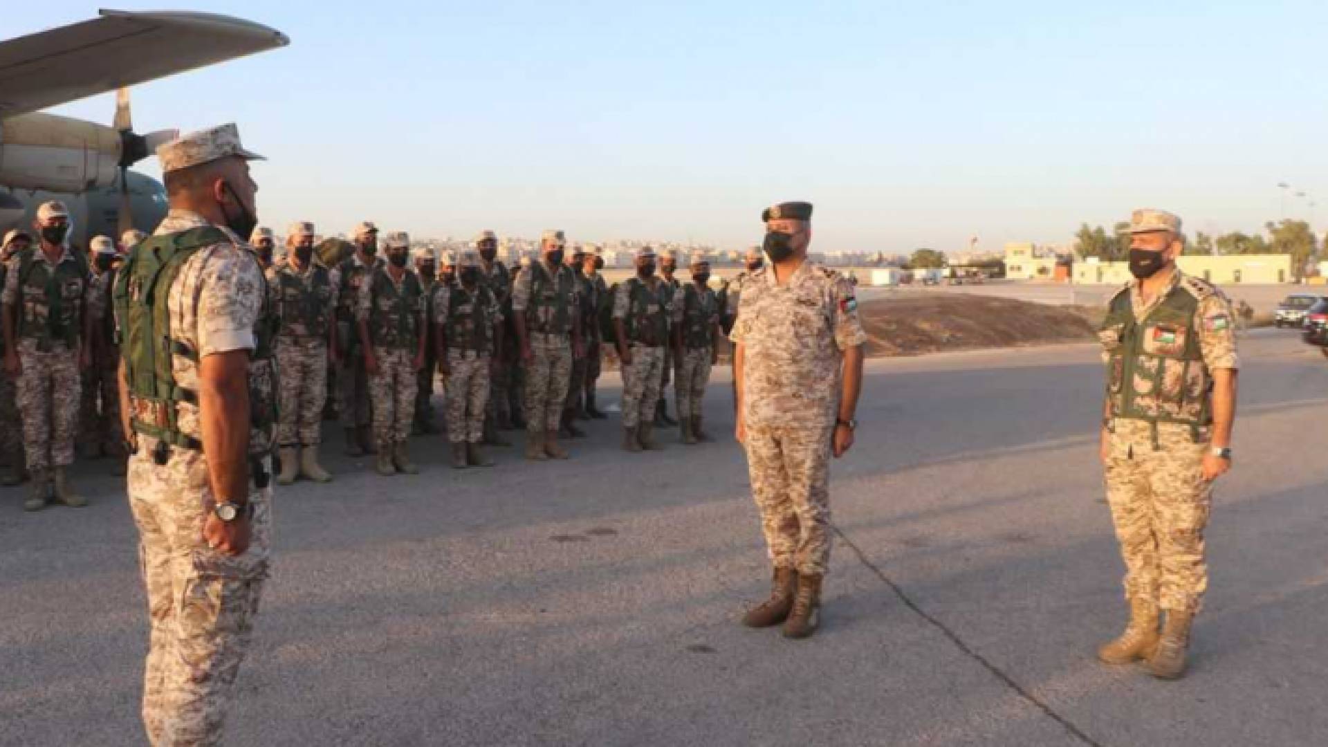 القوة الأردنية المشاركة في تمرين "النجم الساطع" تغادر إلى مصر