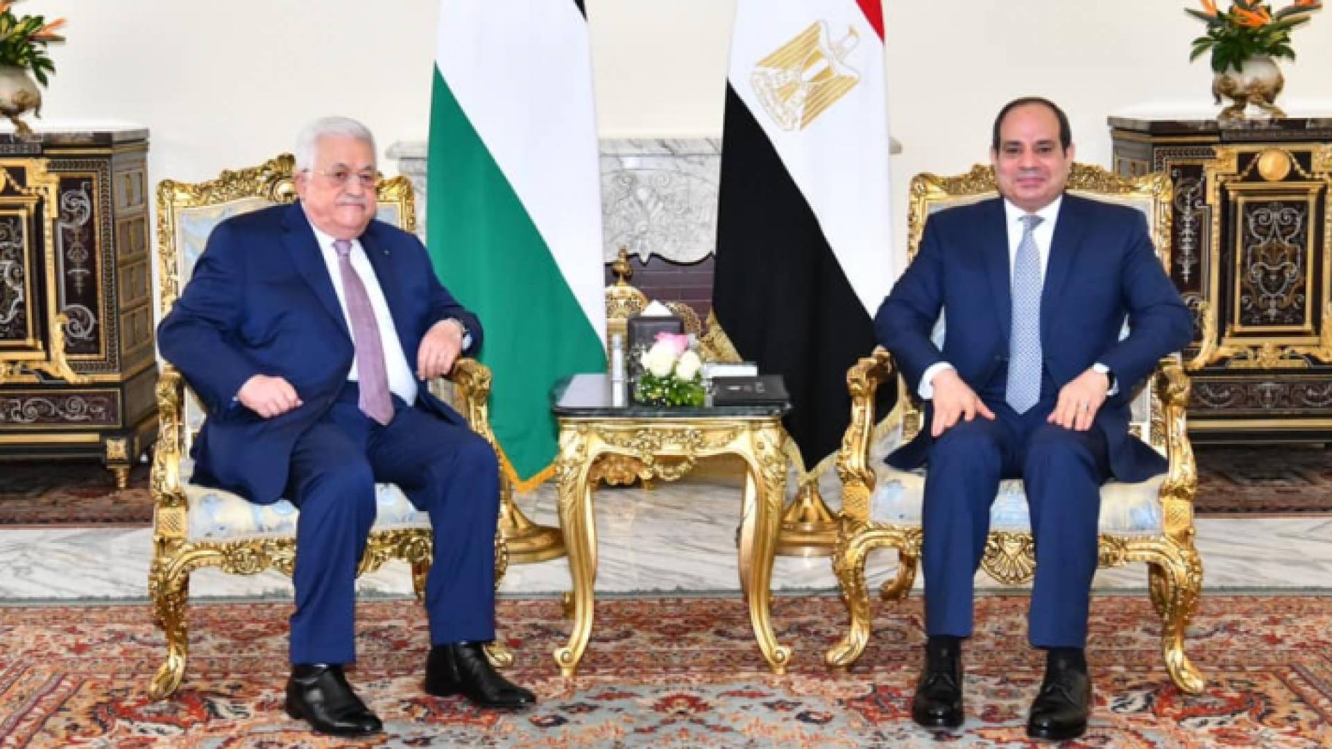 الرئيسان المصري والفلسطيني