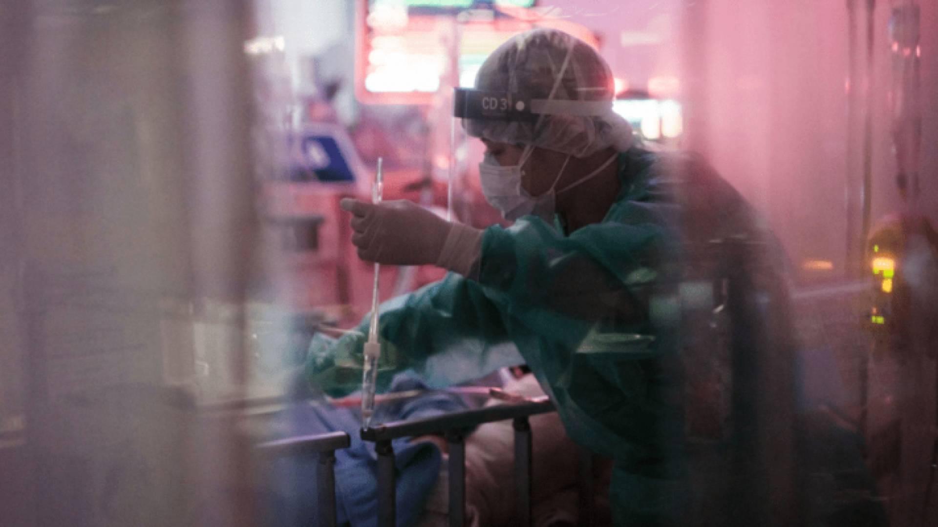 قسم العناية بمرضى كورونا في أحد المستشفيات