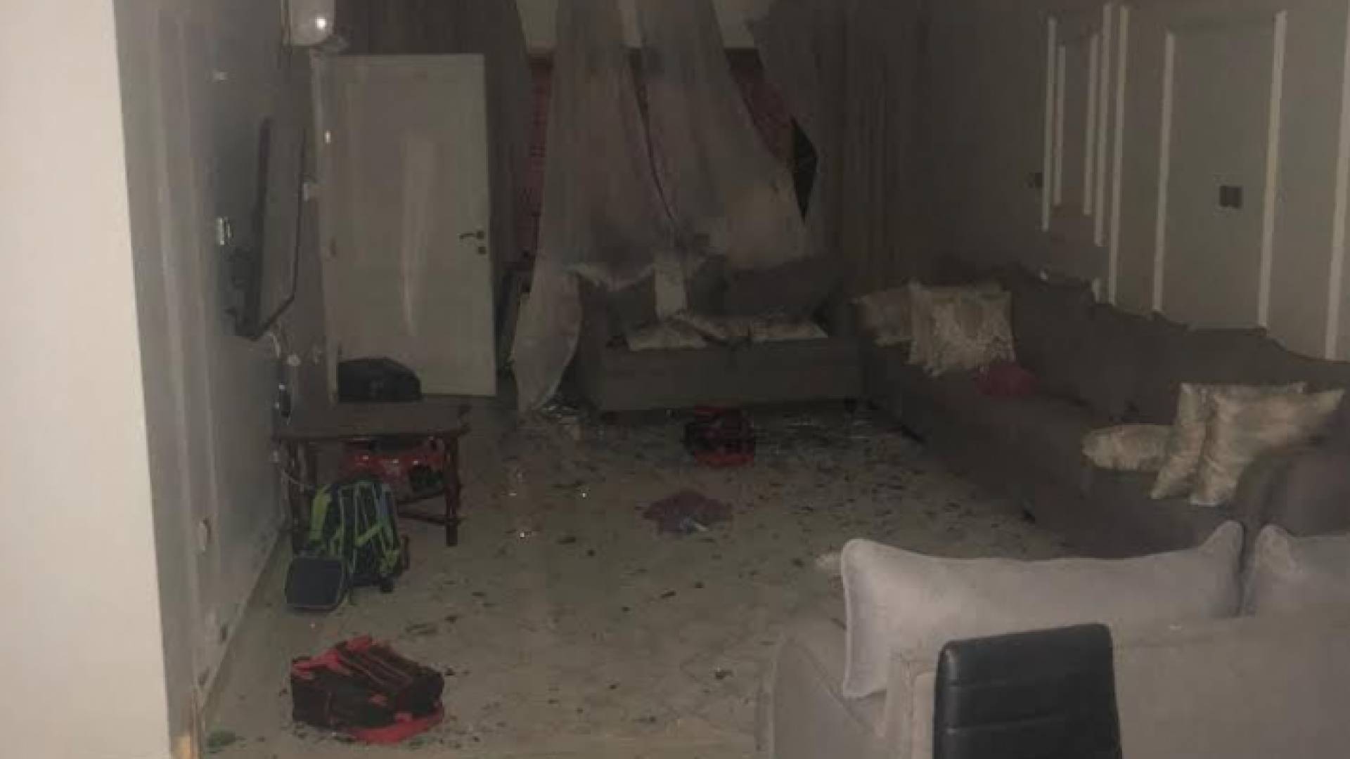 اعتراض الصواريخ تسبب بإصابة طفلين وتضرر بعض المنازل