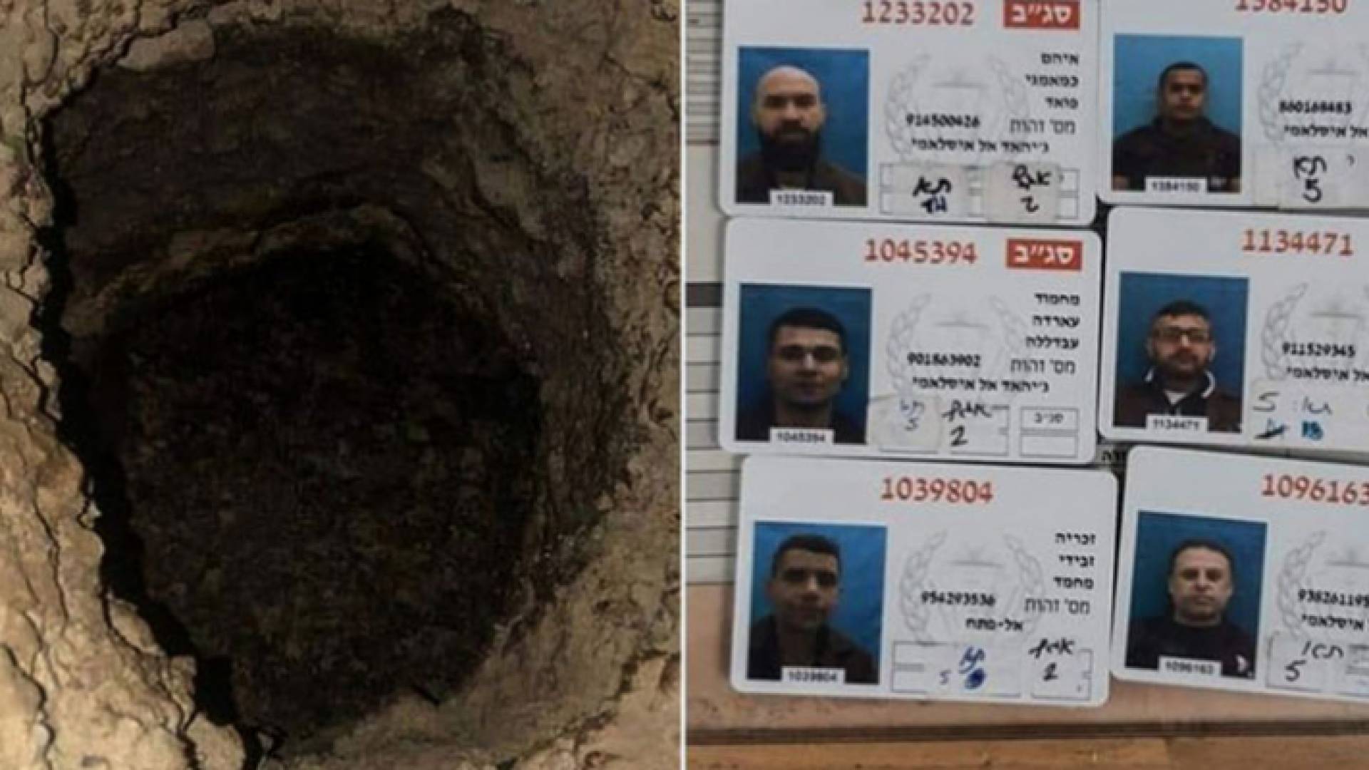 الأسرى الفلسطينيين الستة الذين تمكنوا من الهرب من سجن جلبوع