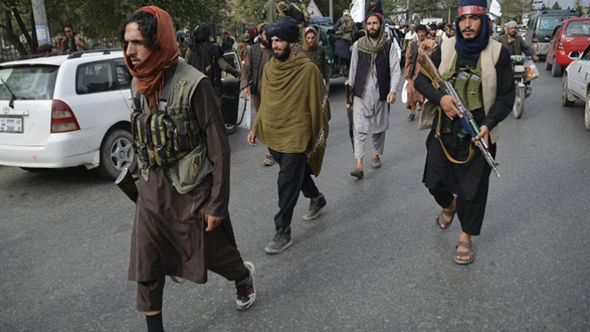 عناصر من طالبان في كابول