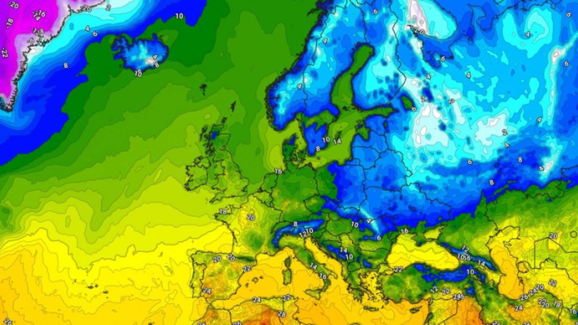 خريطة توضيحية من موقع طقس العرب