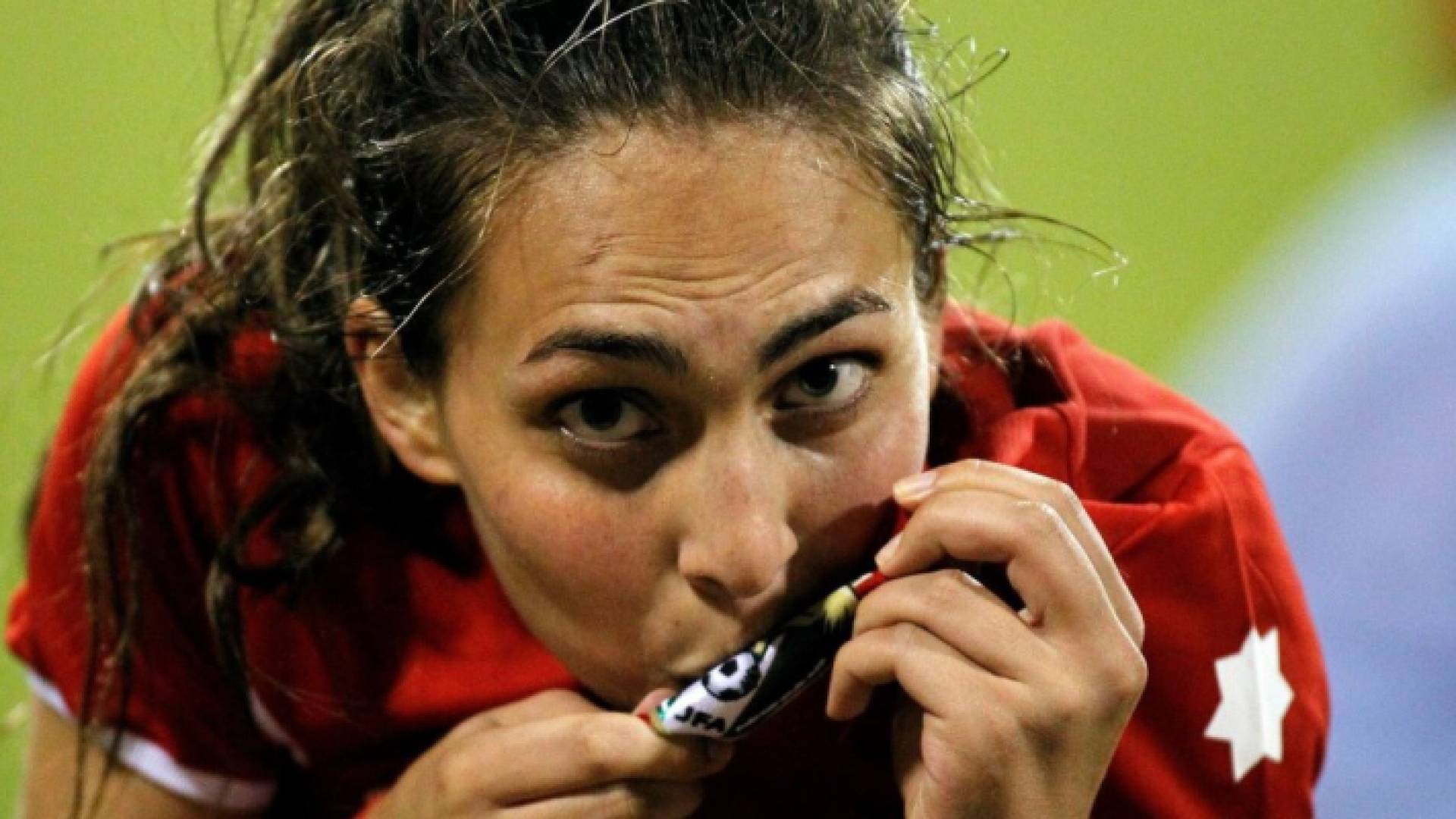 لاعبة المنتخب الوطني للسيدات أية المجالي