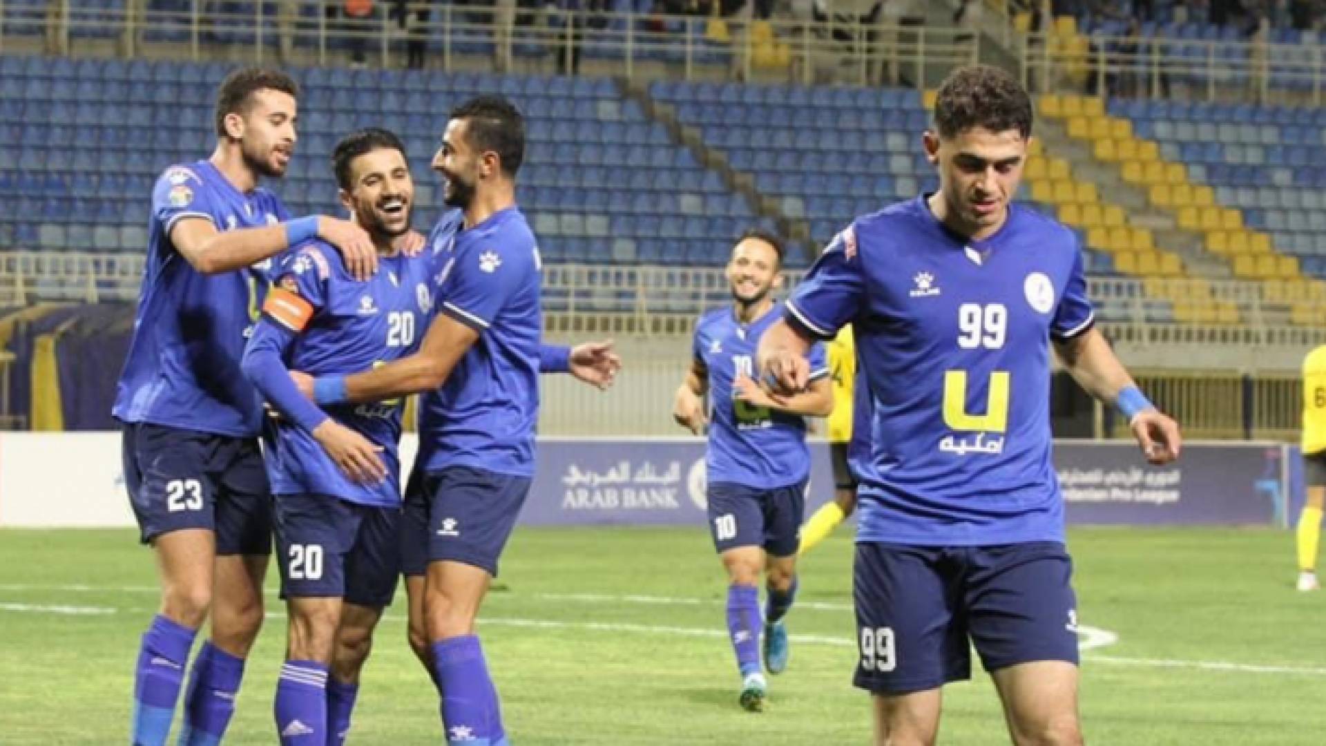 الرمثا يمطر شباك الحسين اربد برباعية