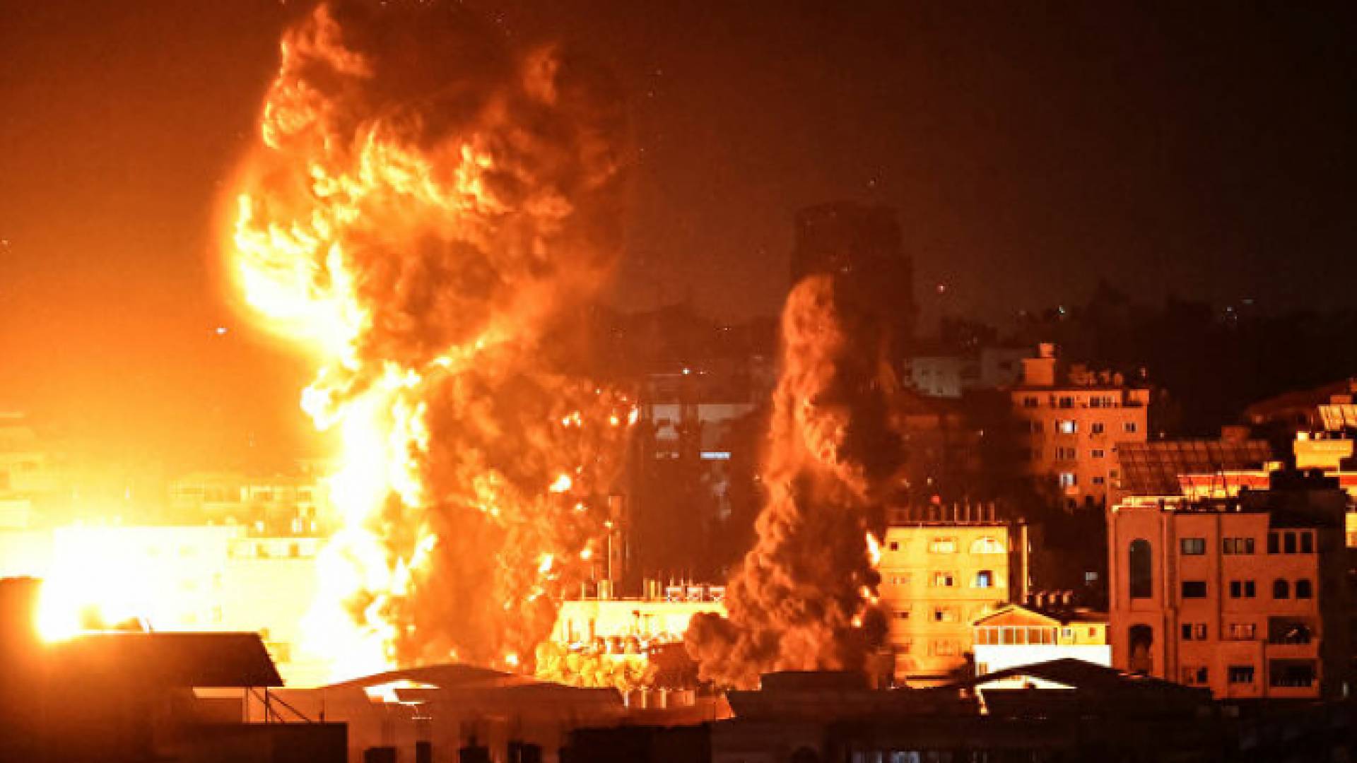 الصورة ارشيفية من قصف الاحتلال الاسرائيلي لقطاع غزة