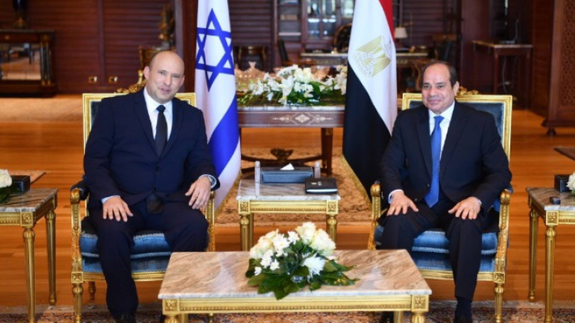 لقاء الرئيس المصري ونفتالي بينيت في شرم الشيخ