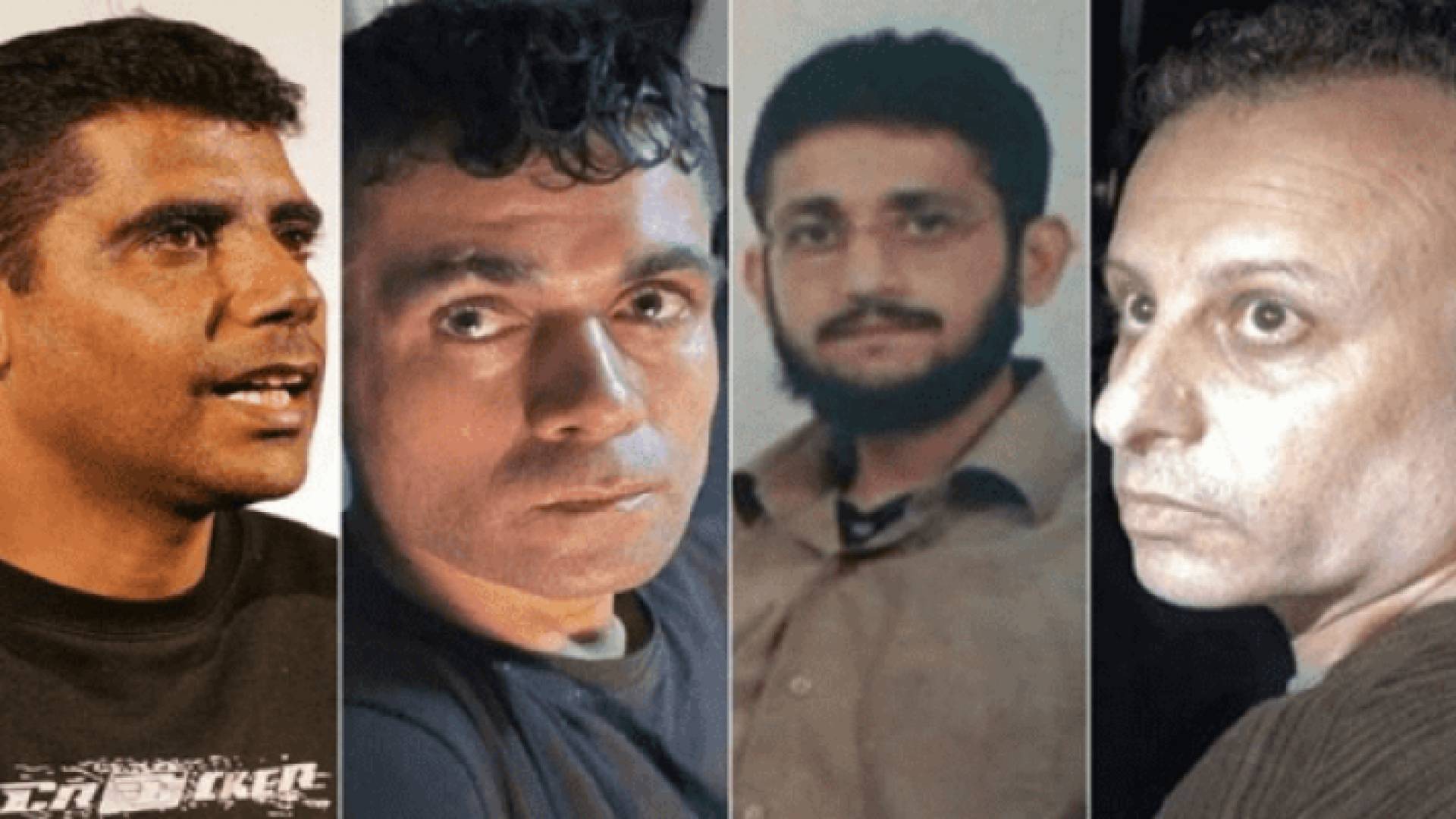 الأسرى الفلسطينيين الأربعة الذين تحرروا من سجن جلبوع قبل اعتقالهم