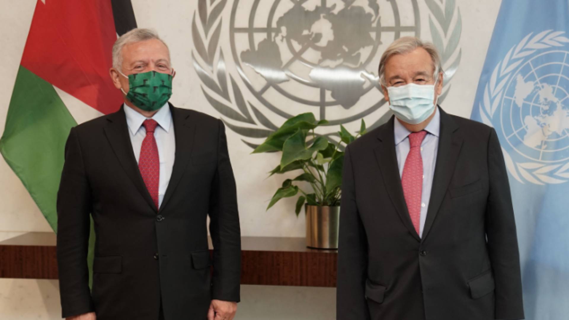 الملك يلتقي الأمين العام للأمم المتحدة