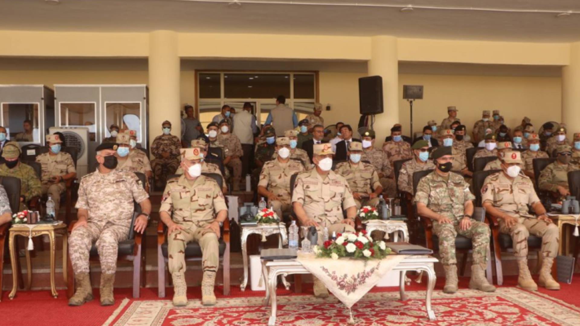 جانب من متابعة التمرين في مصر