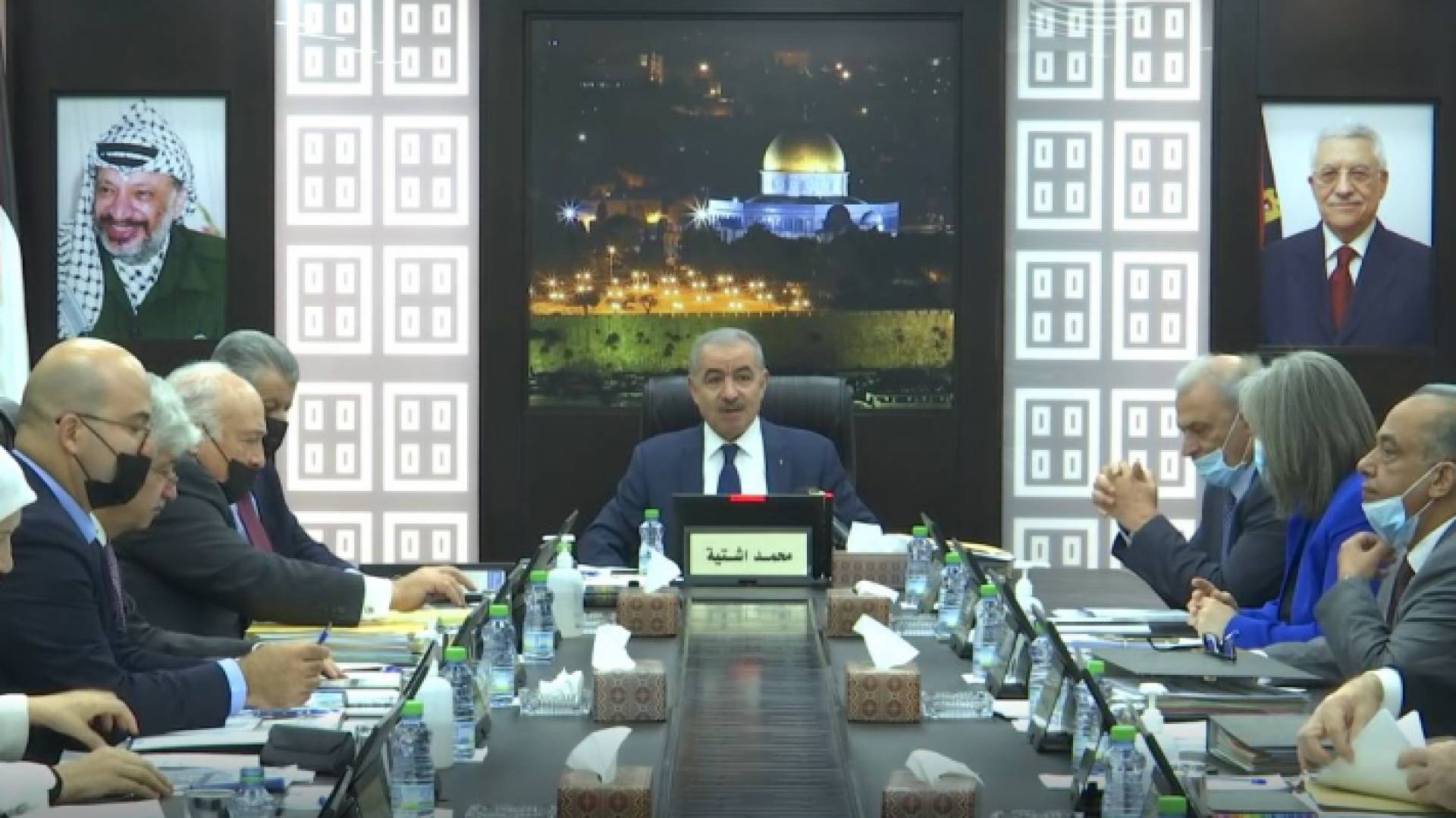 من اجتماع مجلس الوزراء الفلسطيني