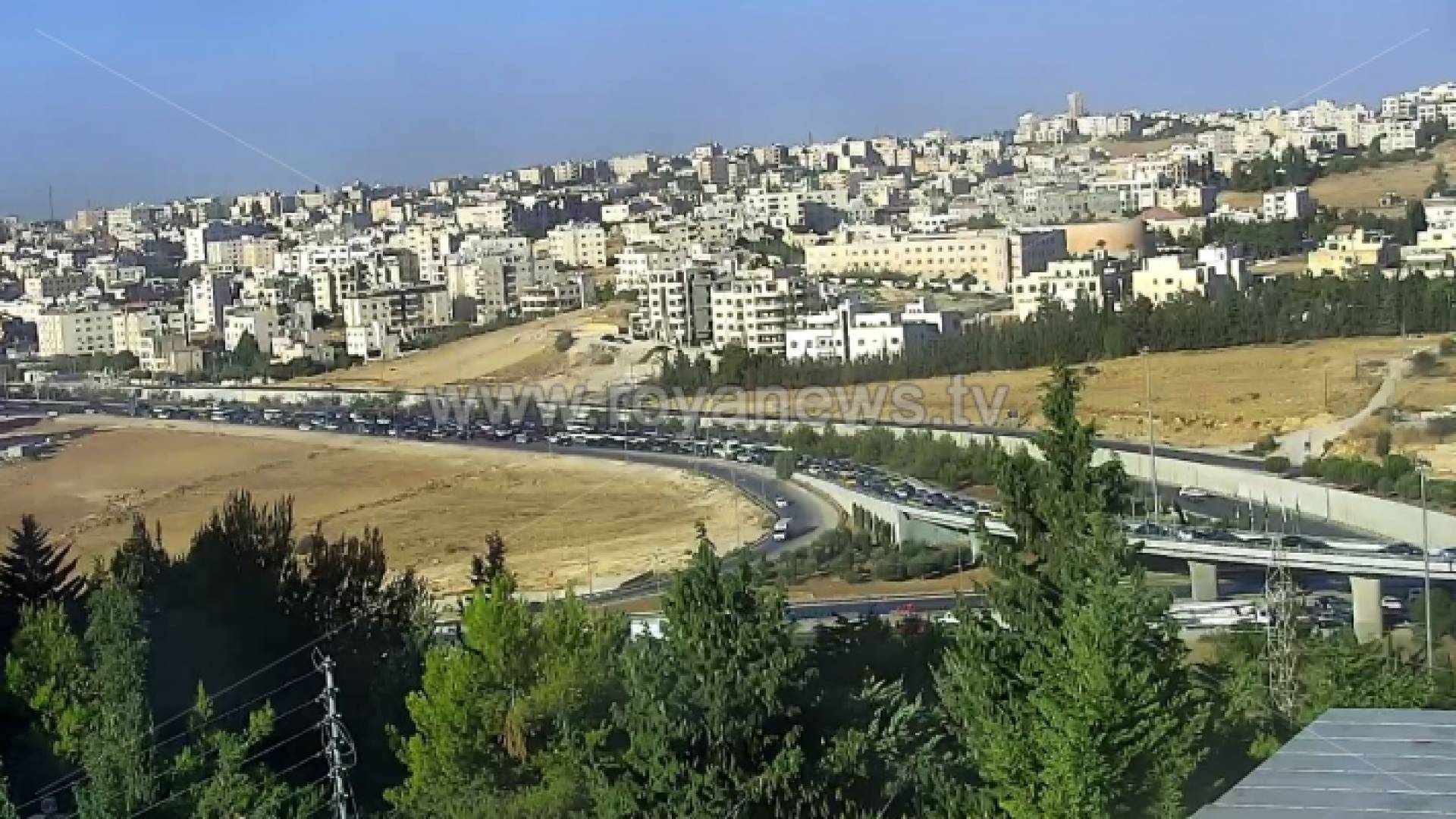 أزمة مرورية على طريق المطار