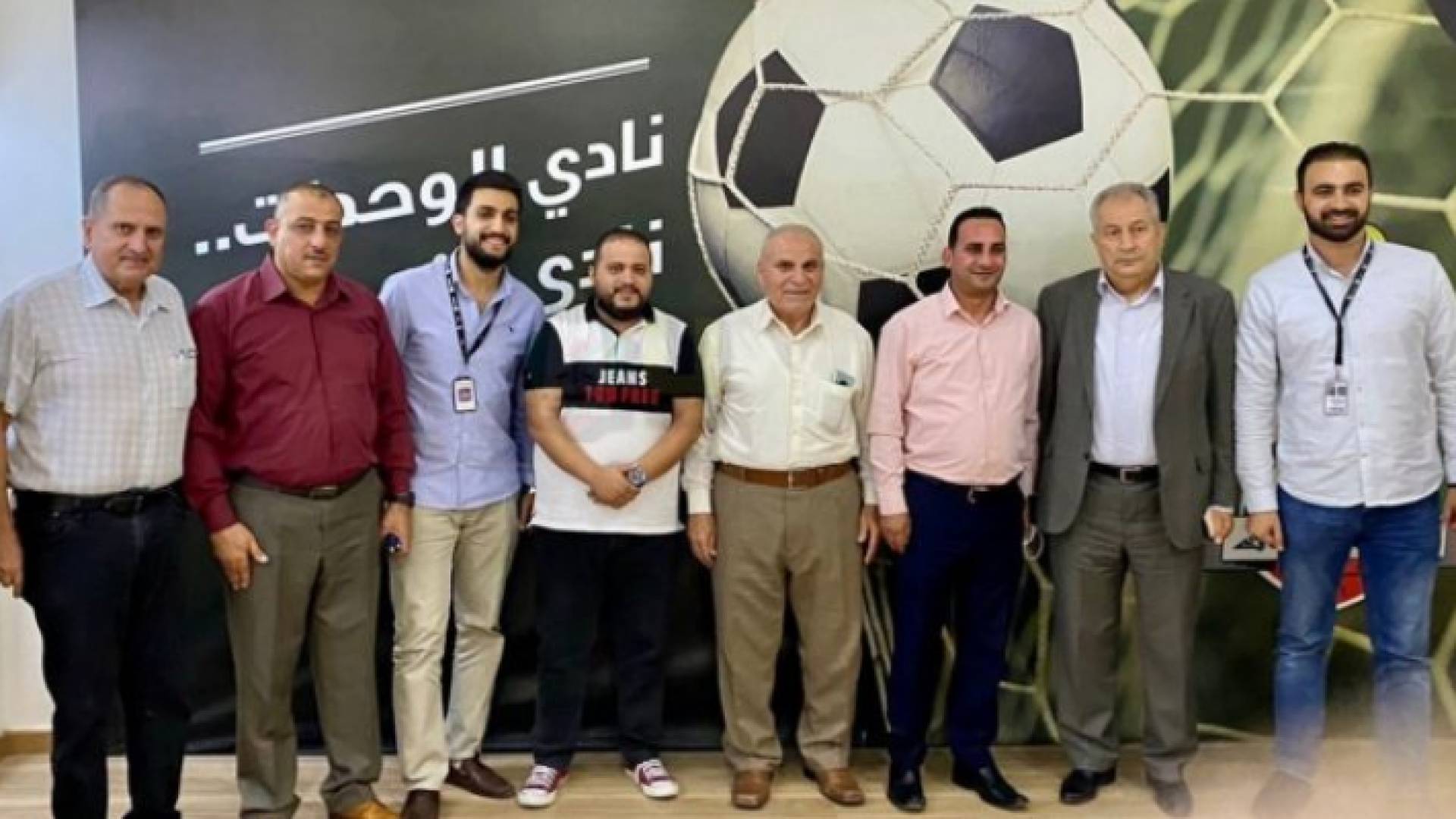 وفد من قناة رؤيا يزور نادي الوحدات