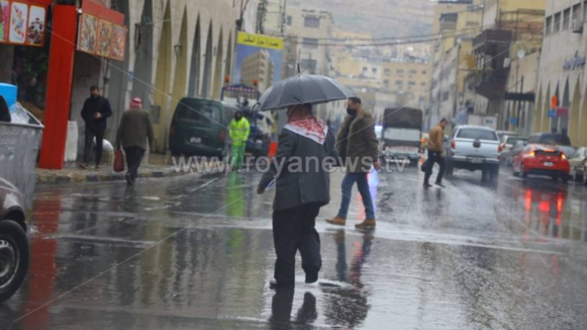 أمطار في العاصمة عمان - أرشيفية