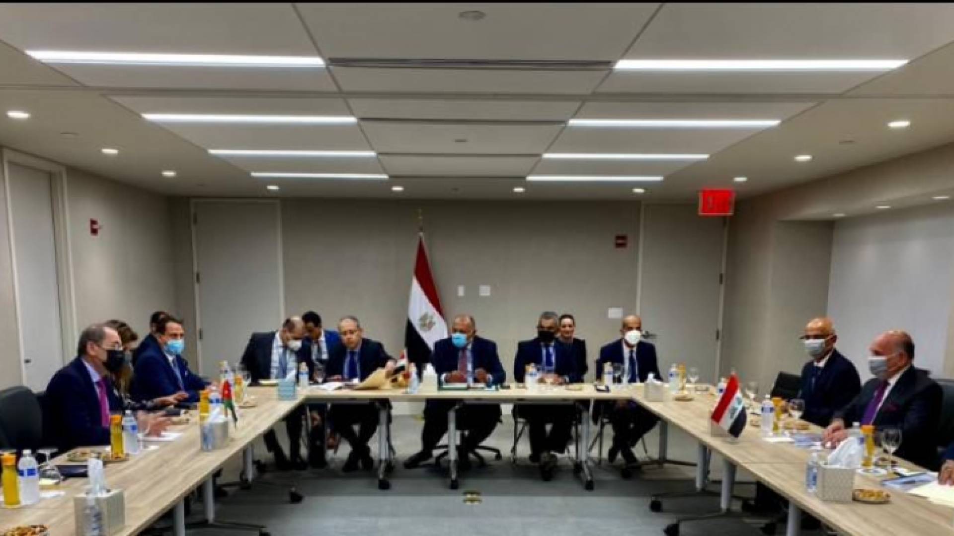 الصفدي مع نظيره العراقي والمصري