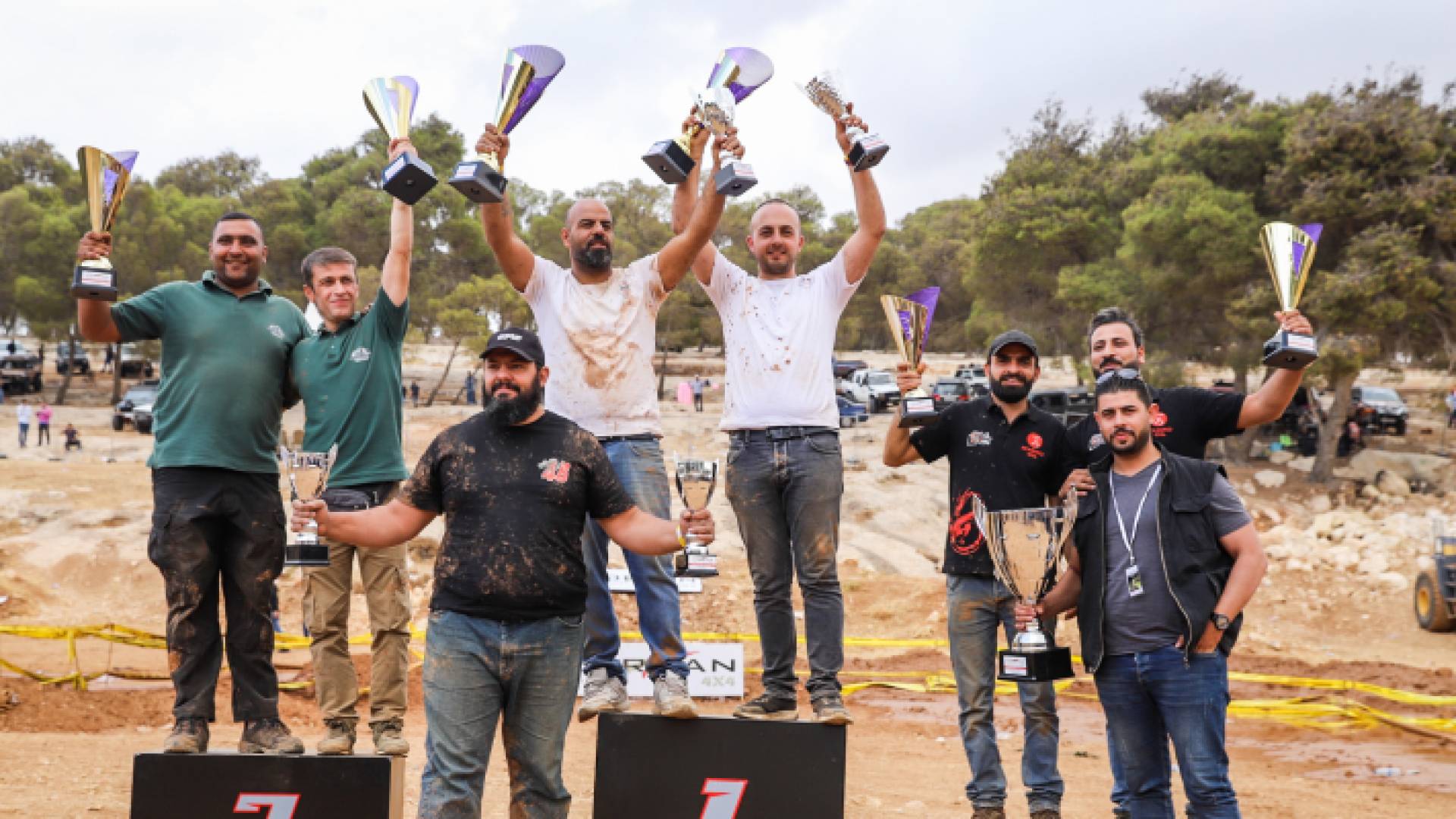 الفلسطيني وسام خليلية يتوج بلقب سباق الدفع الرباعي والسمان يتوج بلقب فئة 1