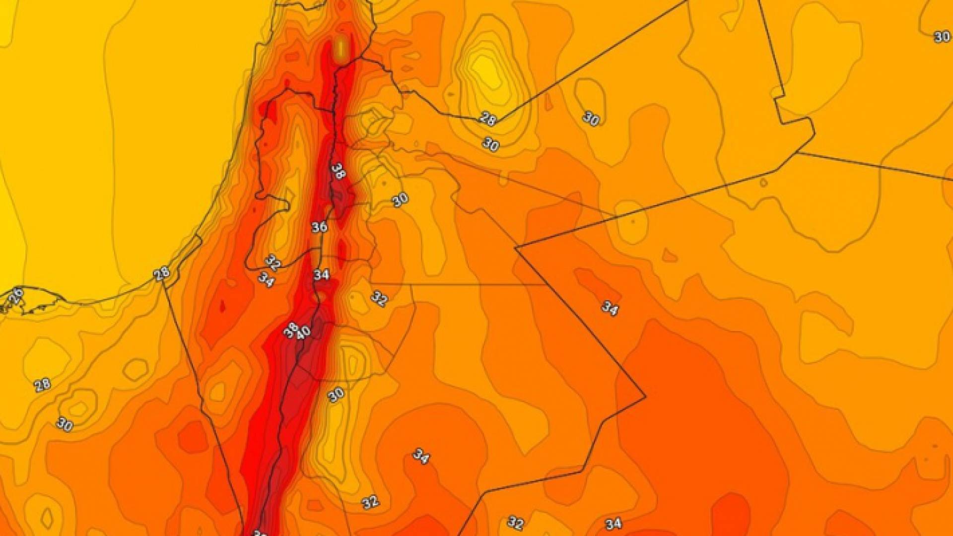 خريطة توضيحية من طقس العرب