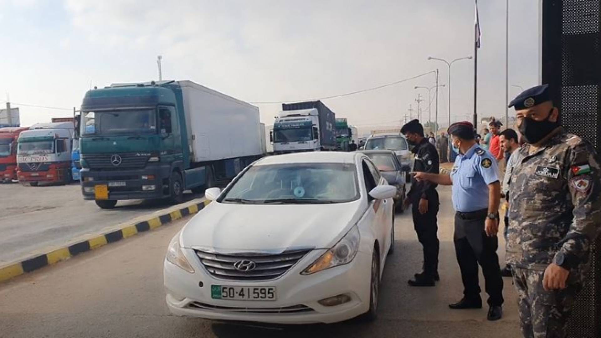 الحدود البرية الأردنية السورية "حدود جابر" صباح الأربعاء