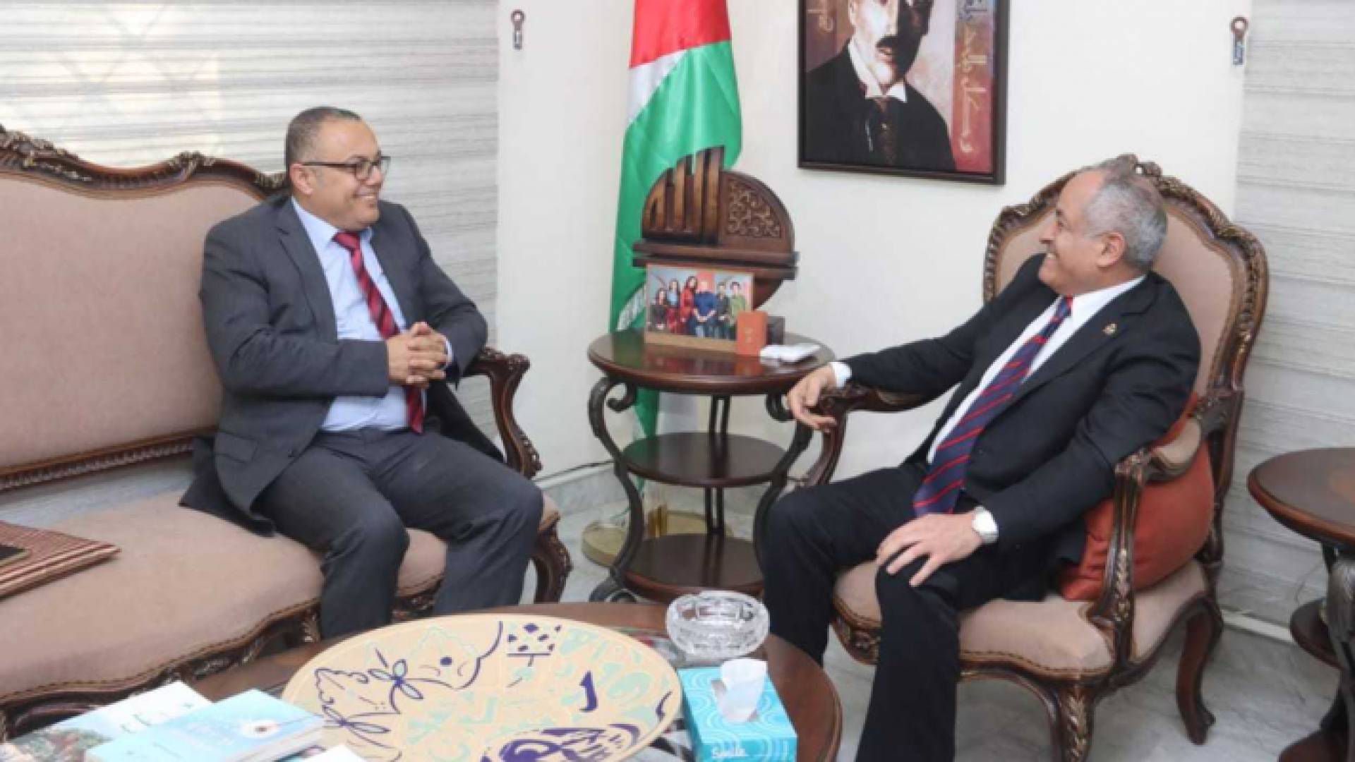 العايد يبحث ونظيره الفلسطيني التعاون الثقافي