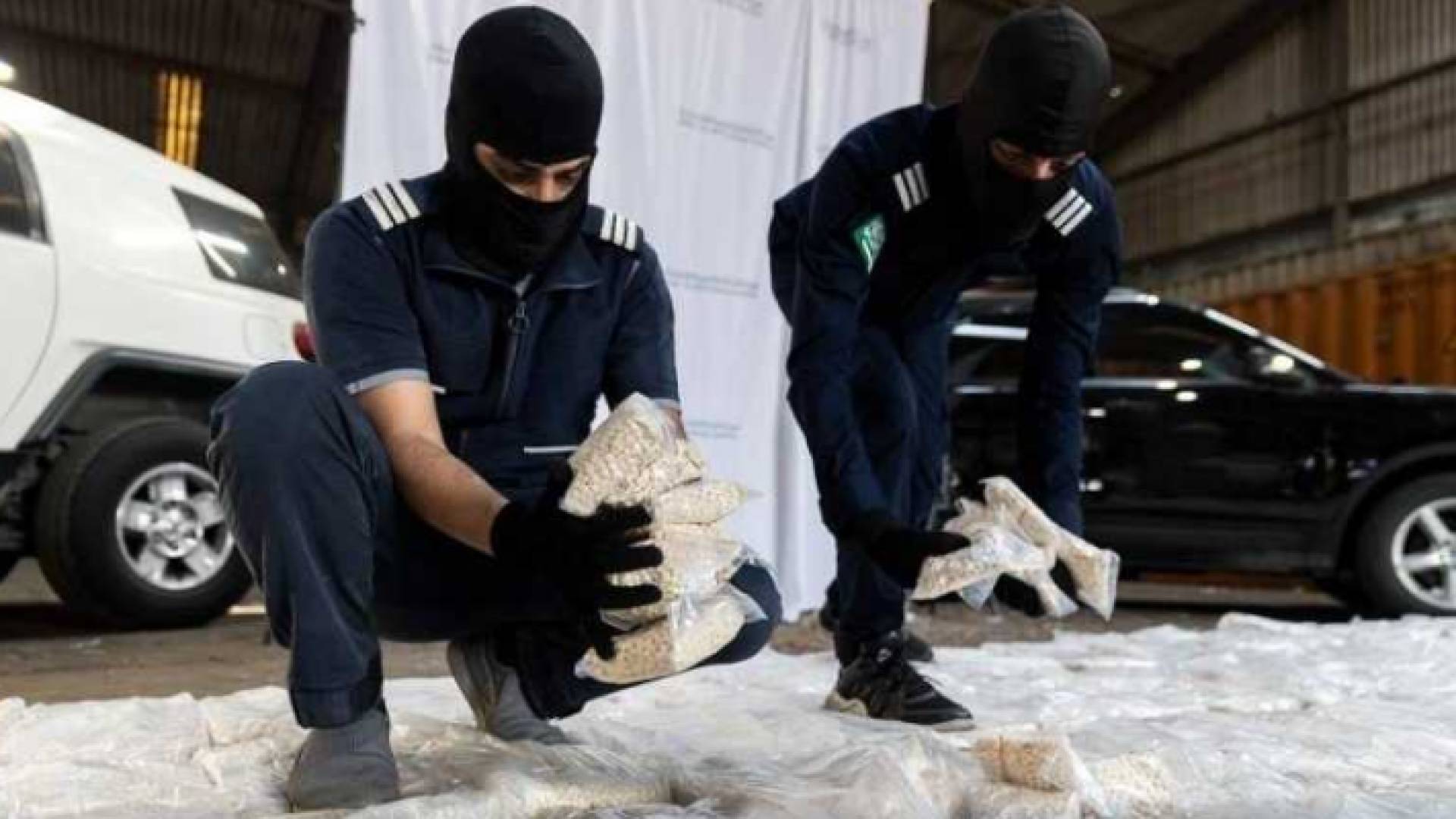 كميات حبوب الكبتاغون المضبوطة